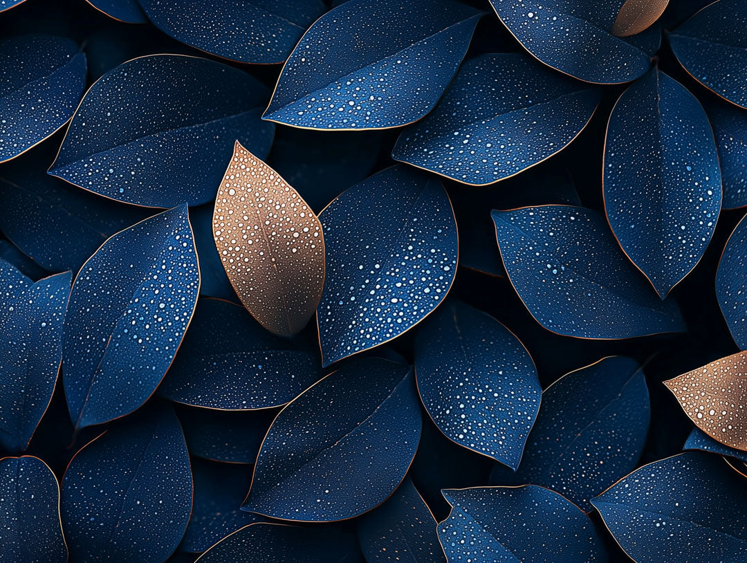Selbstklebende Fototapeten für die Wand, elegante Blätter für eine natürliche Atmosphäre - LIST045
