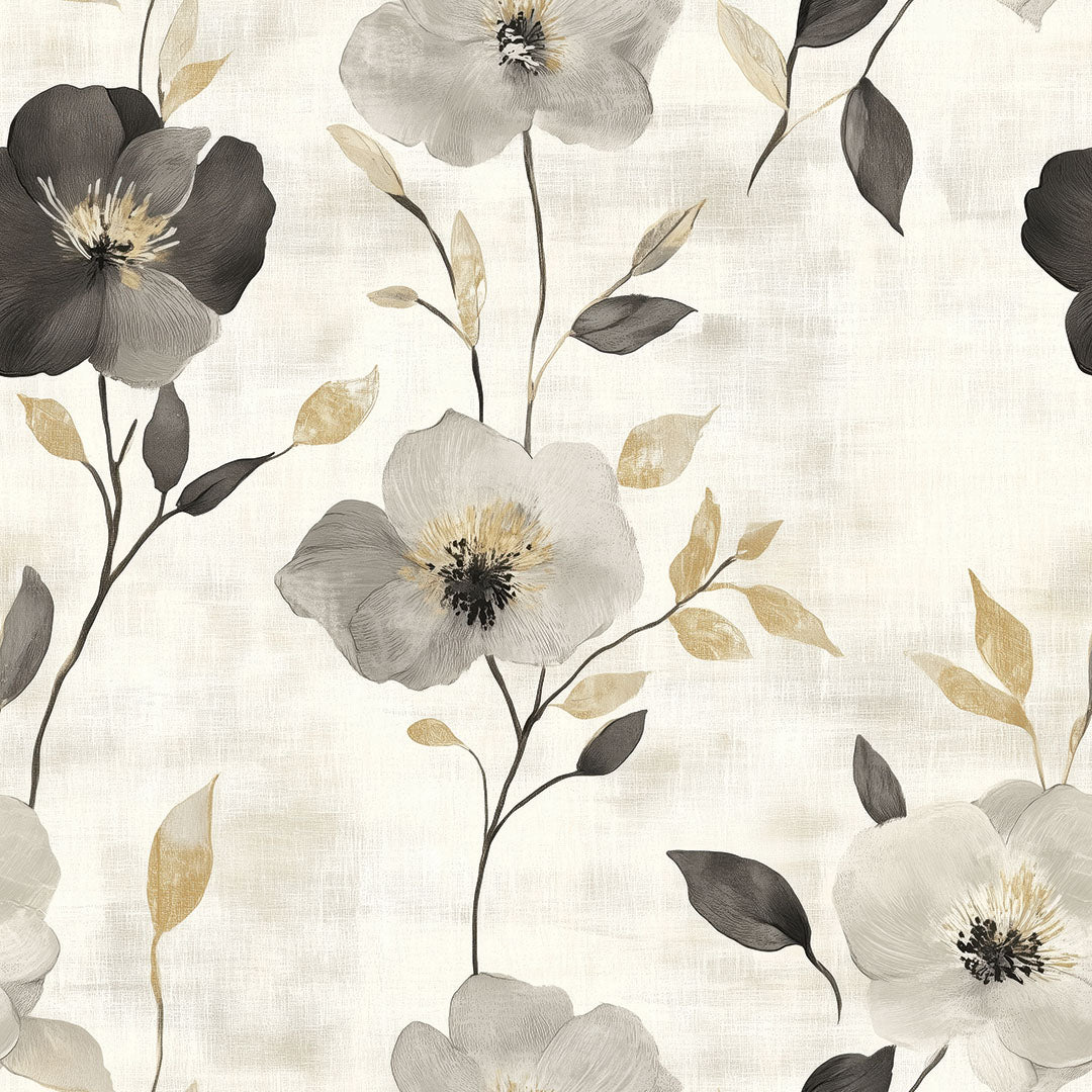 Fototapete Blumen Vintage - Selbstklebende Wandverzierung