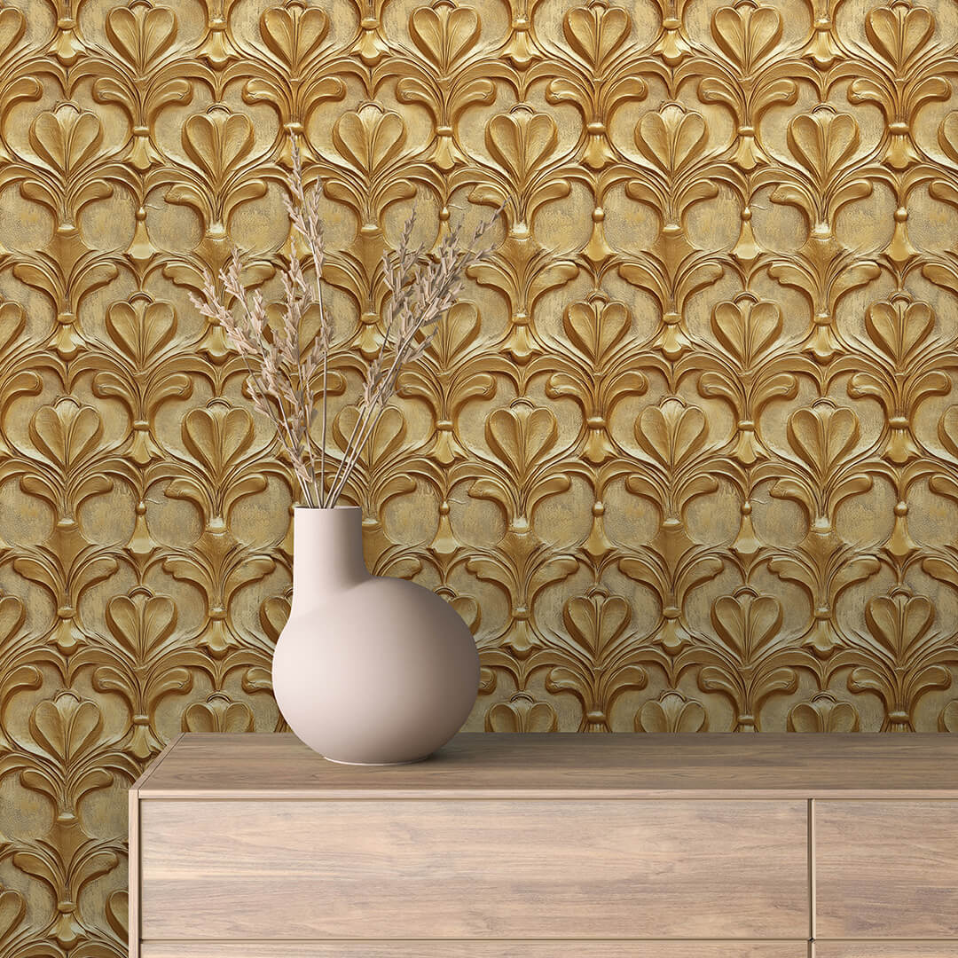 Selbstklebende Fototapete für die Wand, Golden - GOLD002