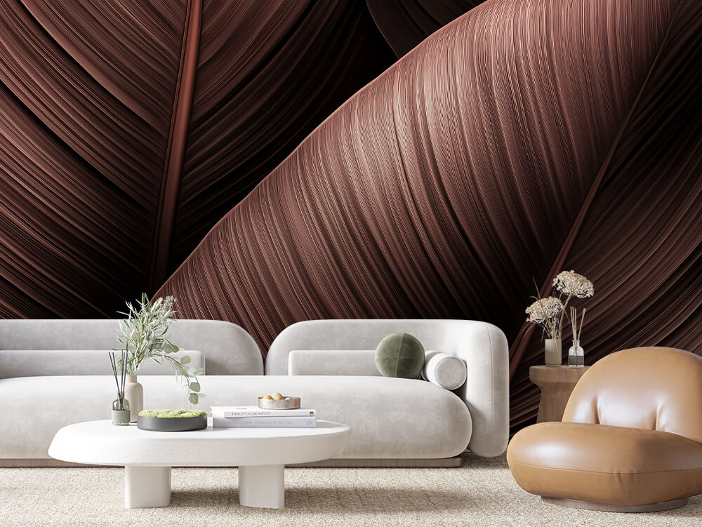 Blätter Tapeten für natürliche Atmosphäre - Eleganz & Stil