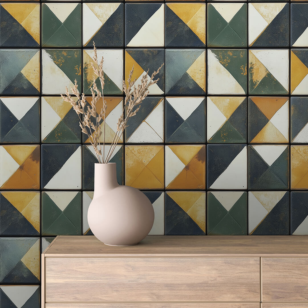 Selbstklebende Fototapeten für die Wand, elegante Fliesenmotive - TIL048