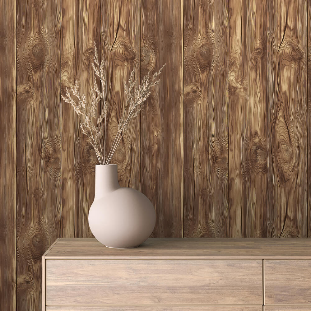 Selbstklebende Fototapeten für die Wand, Holztapeten, die begeistern - WOOD046