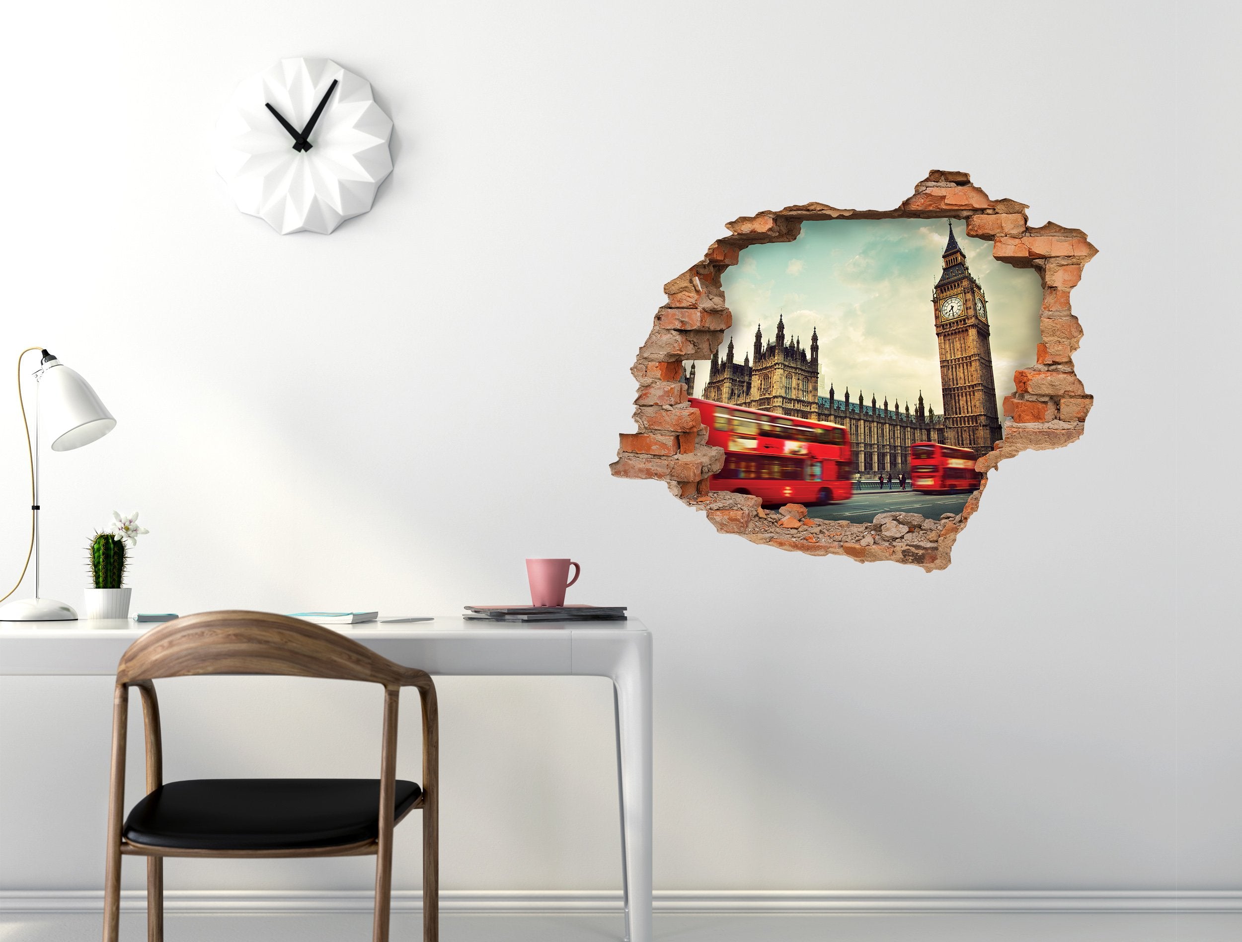 3D Kunst Wandaufkleber London Bus - 3D041 - life-decor.de