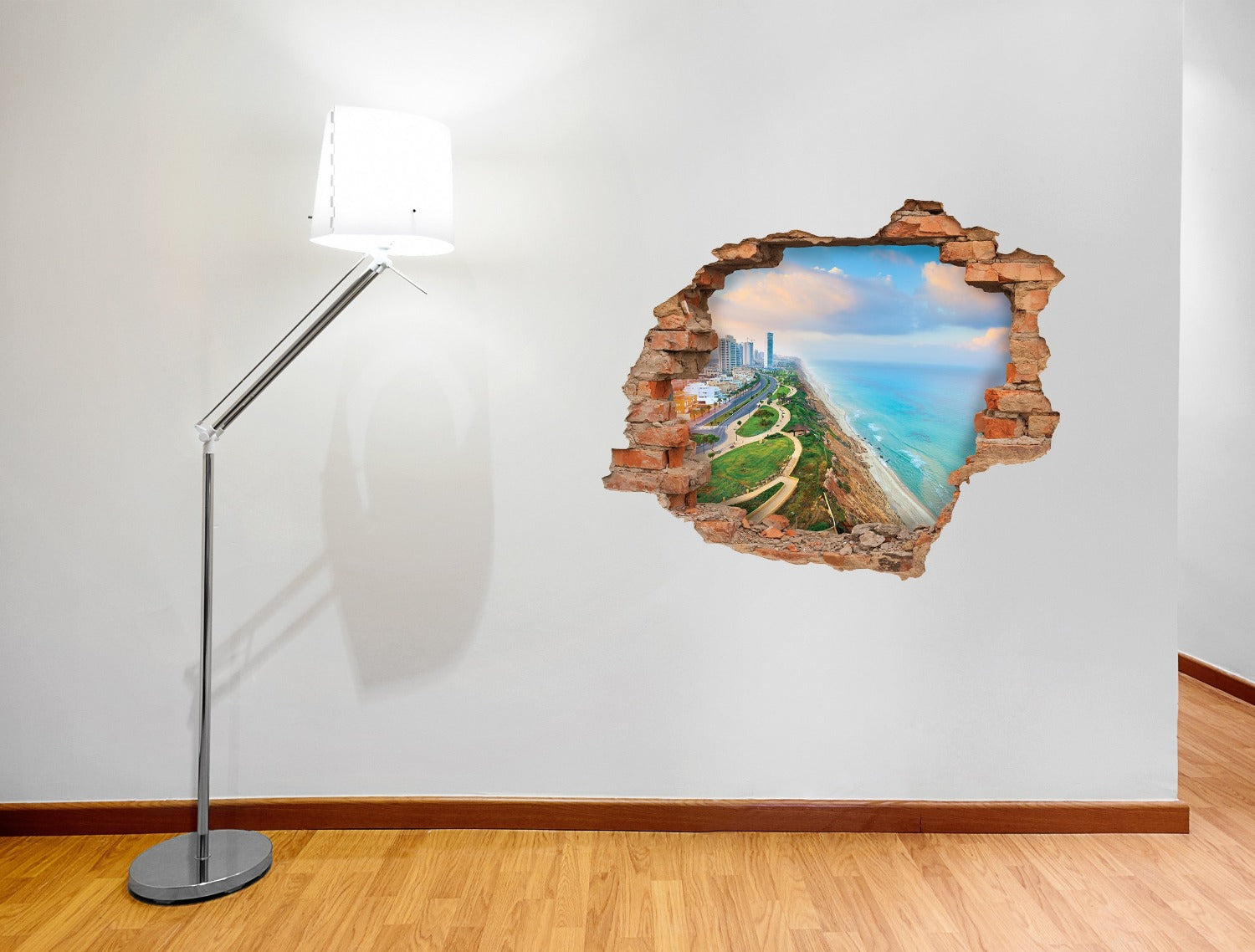 Exquisite 3D Kunst Wandaufkleber Aussicht - Ein Hauch von zauberhaftem Stil für Ihr Zuhause - 3D049