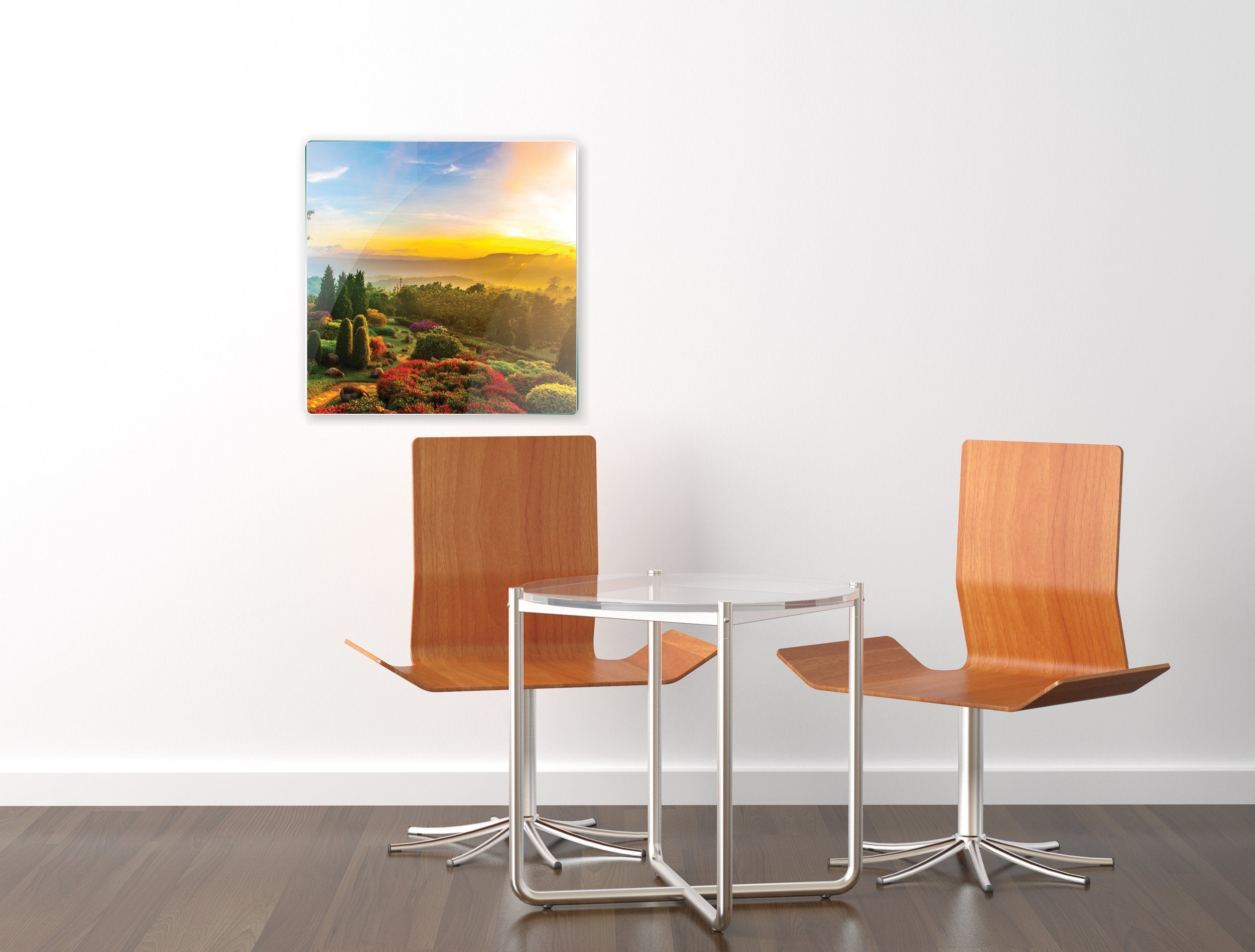 Kunst wand bilder Sonnenaufgang in einem Park - AP020 - life-decor.de