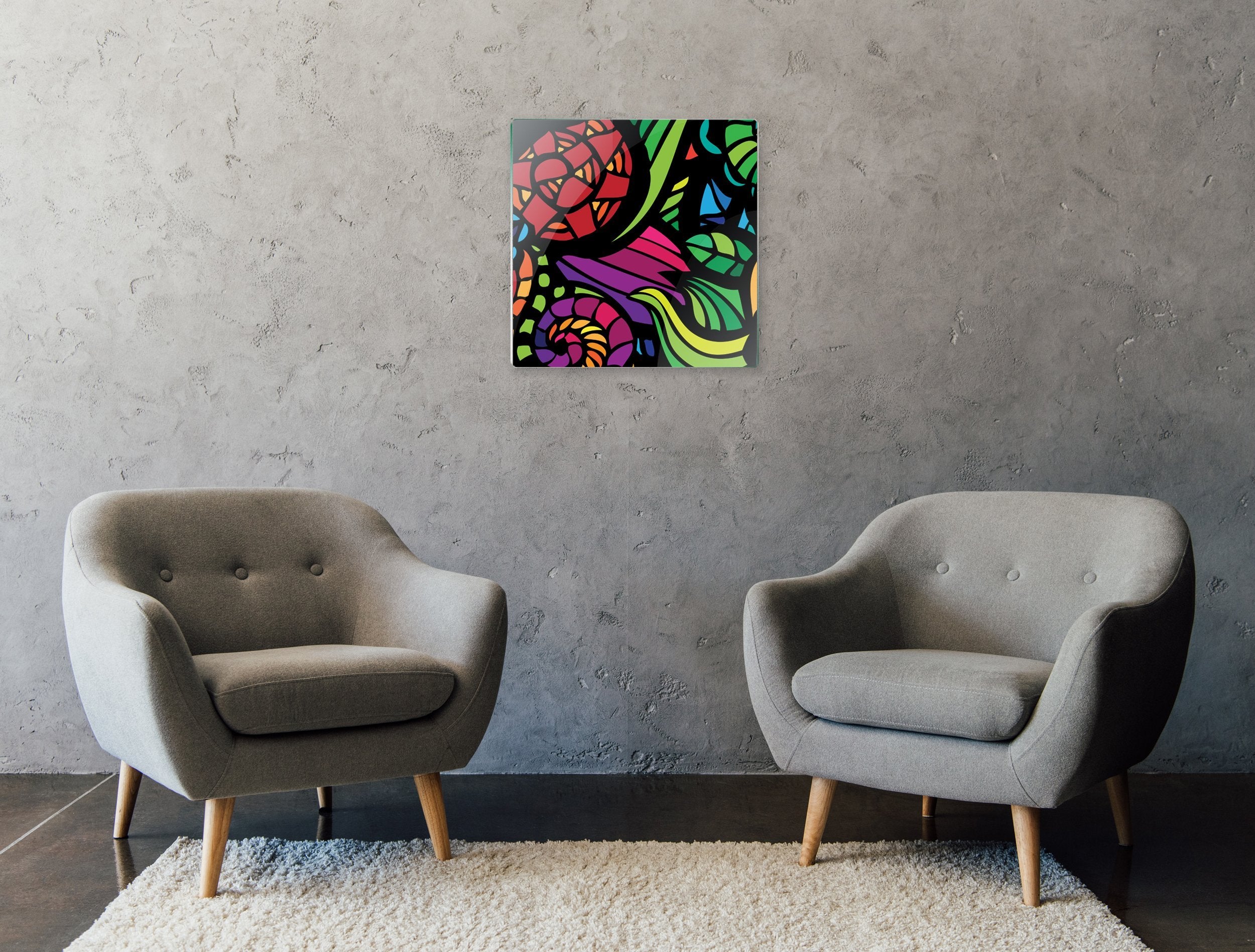 Kunst wand bilder Glasdekor - AP069 - life-decor.de