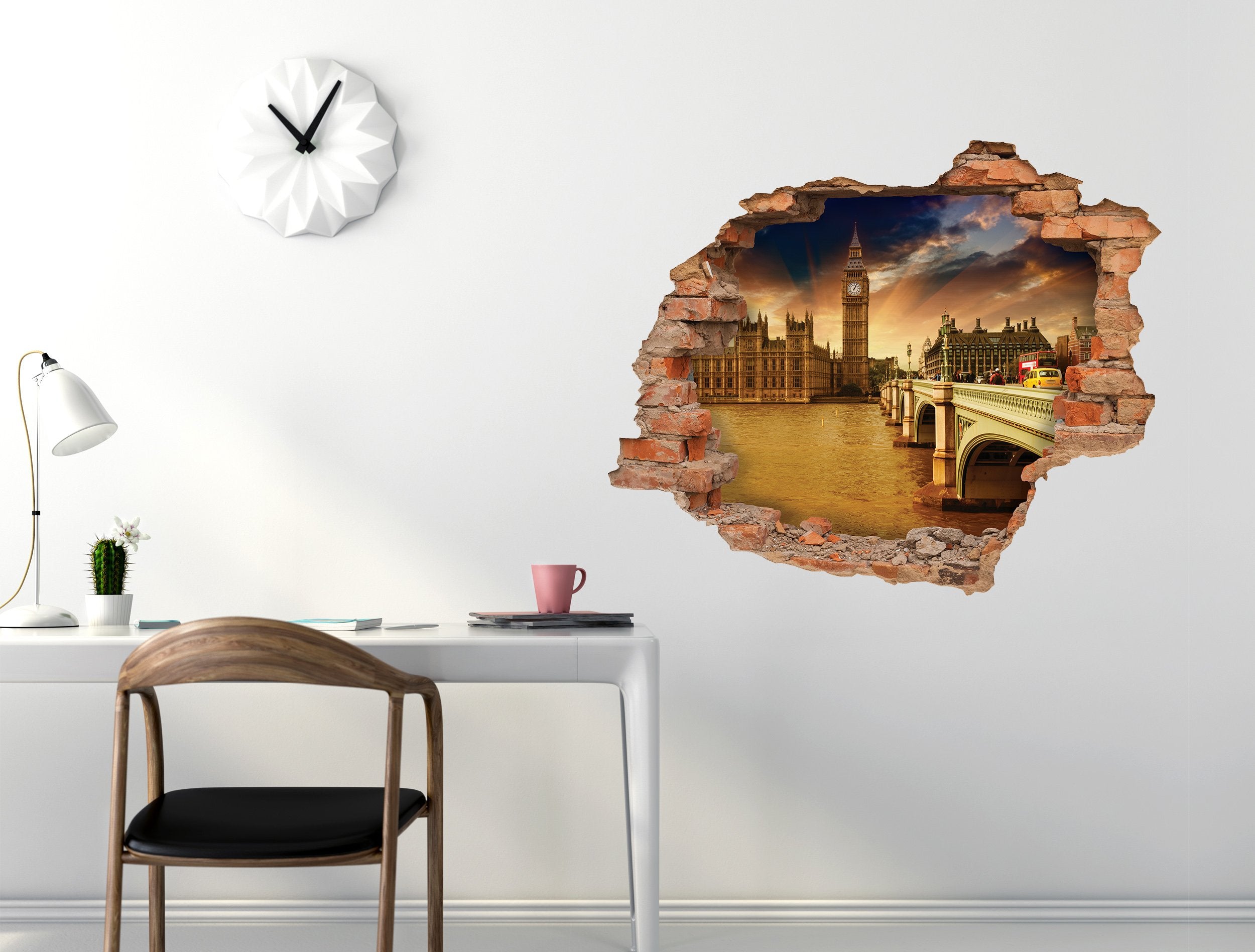 3D Kunst Wandaufkleber London - 3D037 - life-decor.de