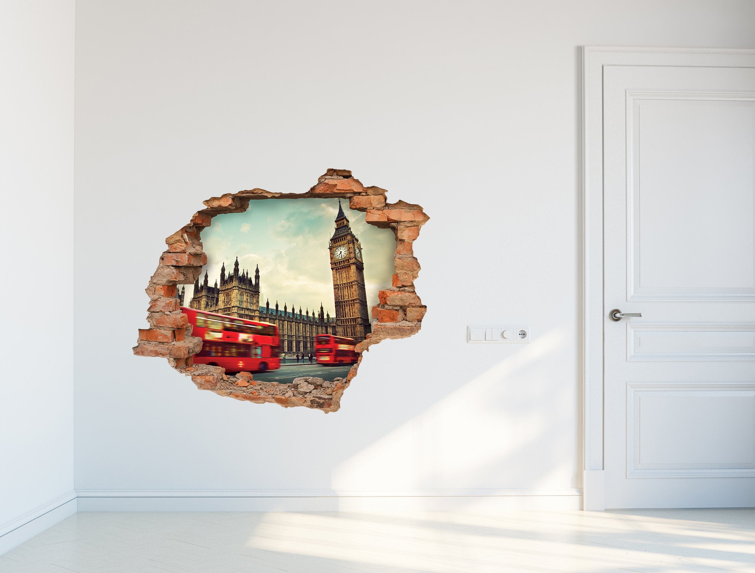 3D Kunst Wandaufkleber London Bus - 3D041 - life-decor.de