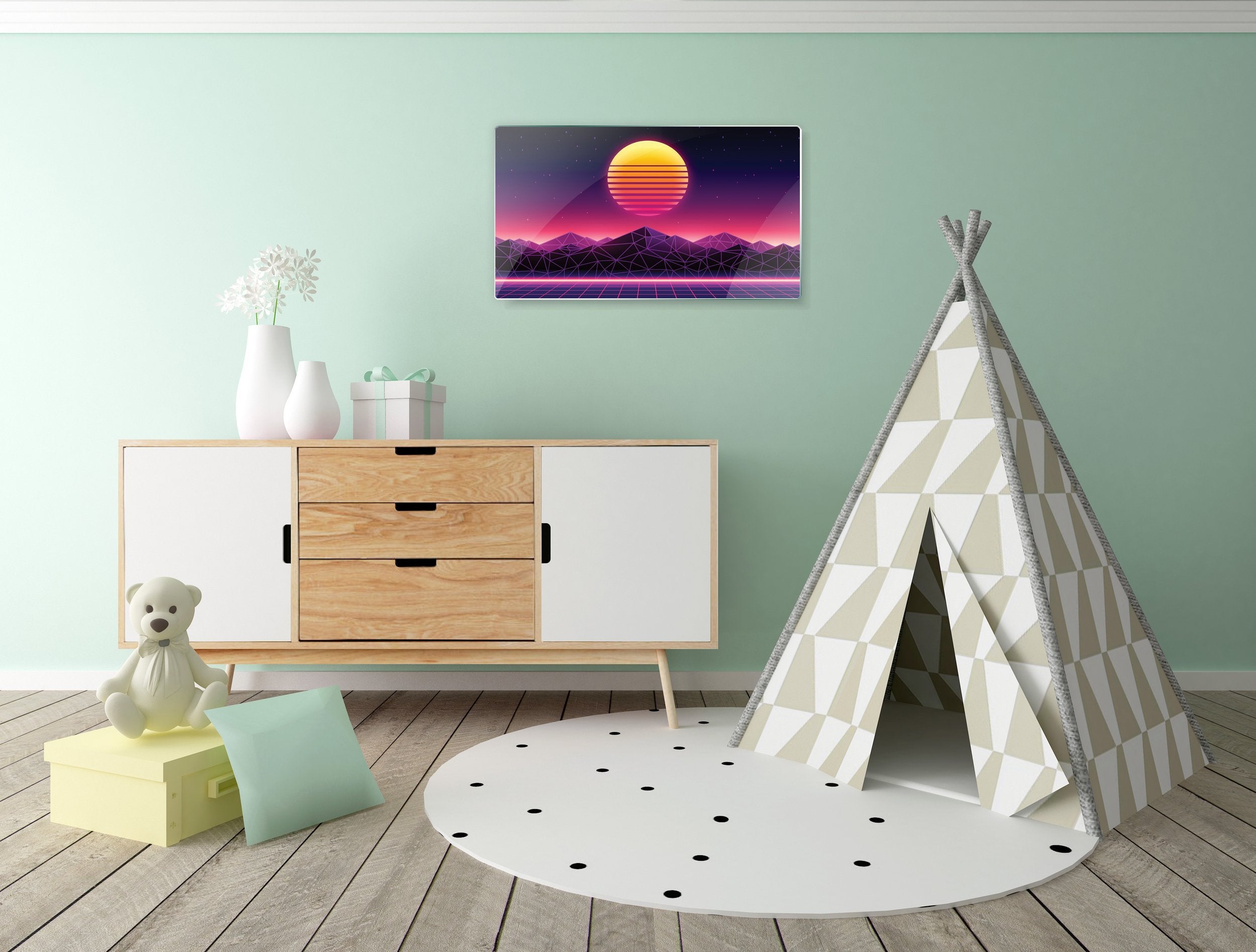 Kunst wand bilder digitale simulation - AP056 - life-decor.de