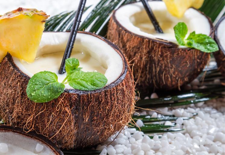 PVC Fototapete Coconut – ECO Wandbild Selbstklebende Tapete – 3D Vinyl Wandsticker XXL SW395 - life-decor.de