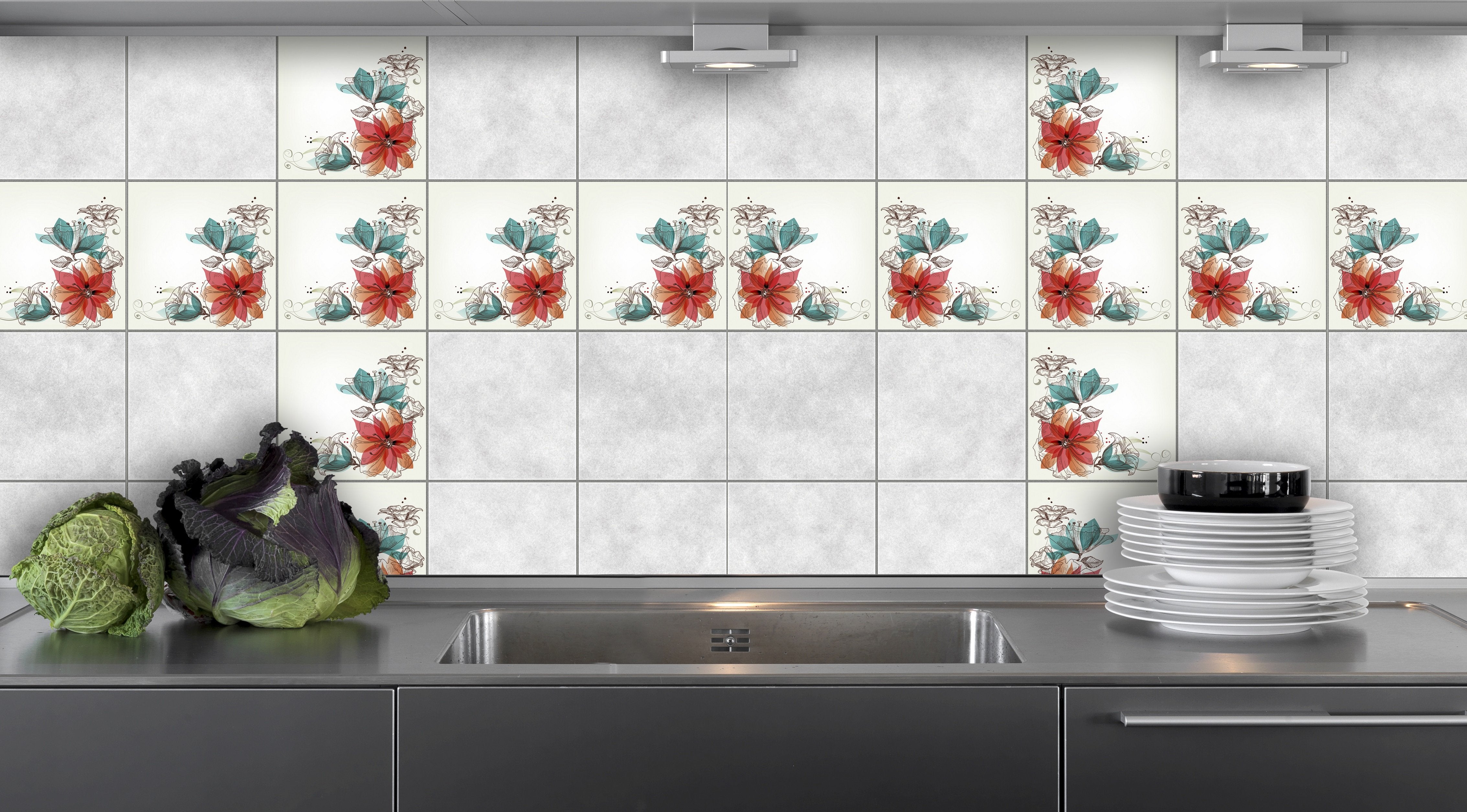 Aufkleber für Fliesen - KP036 - life-decor.de