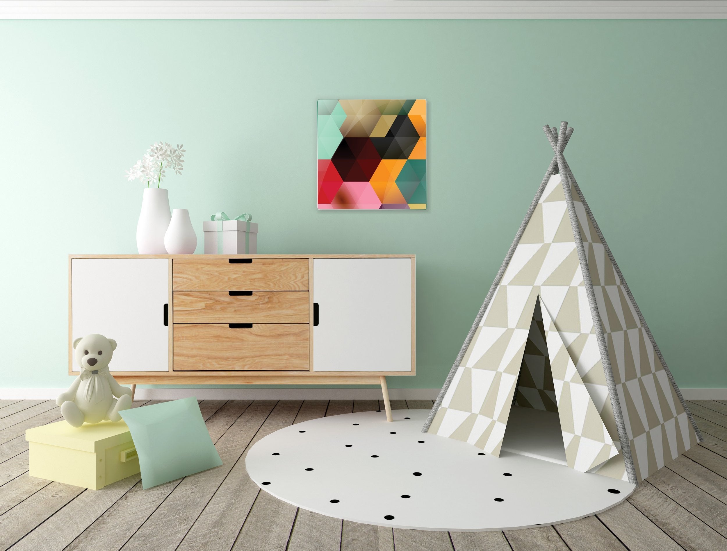 Kunst wand bilder rhomboid - AP057 - life-decor.de