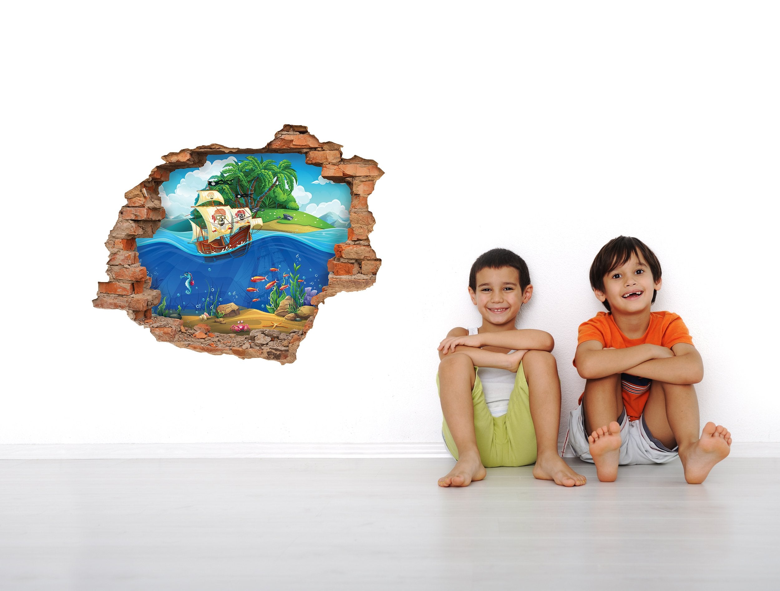 3D Kunst Wandaufkleber Piraten - 3D056