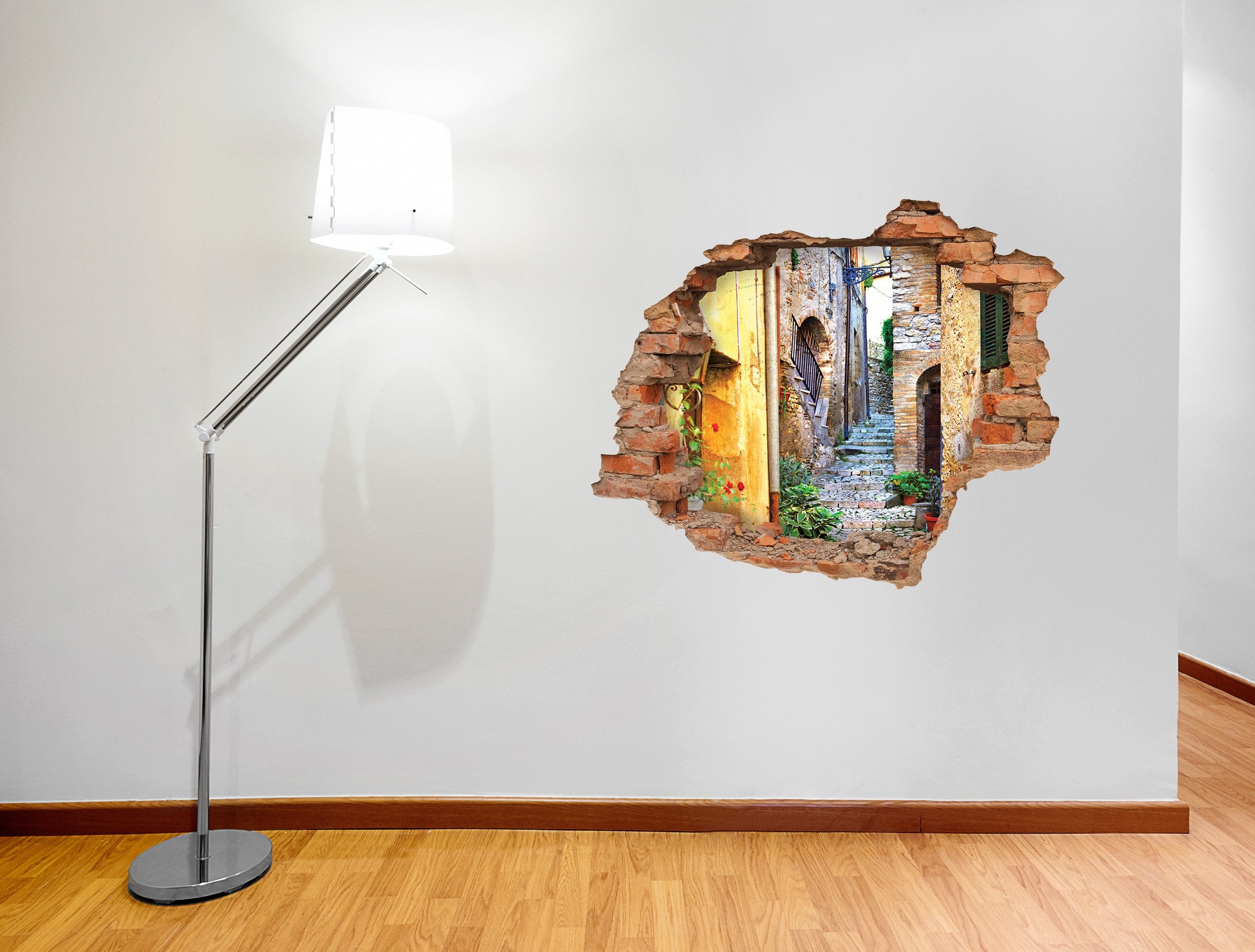 3D Kunst Wandaufkleber Straße - 3D048 - life-decor.de