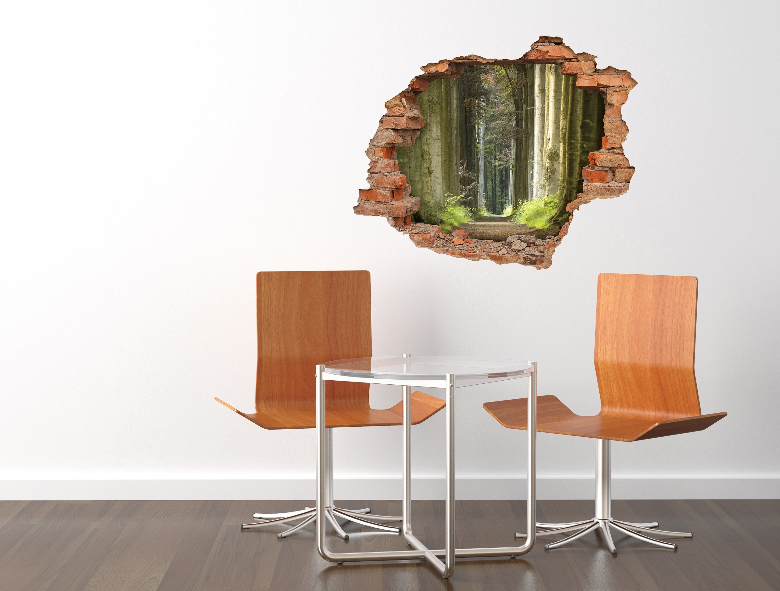 3D Kunst Wandaufkleber Waldweg - 3D047