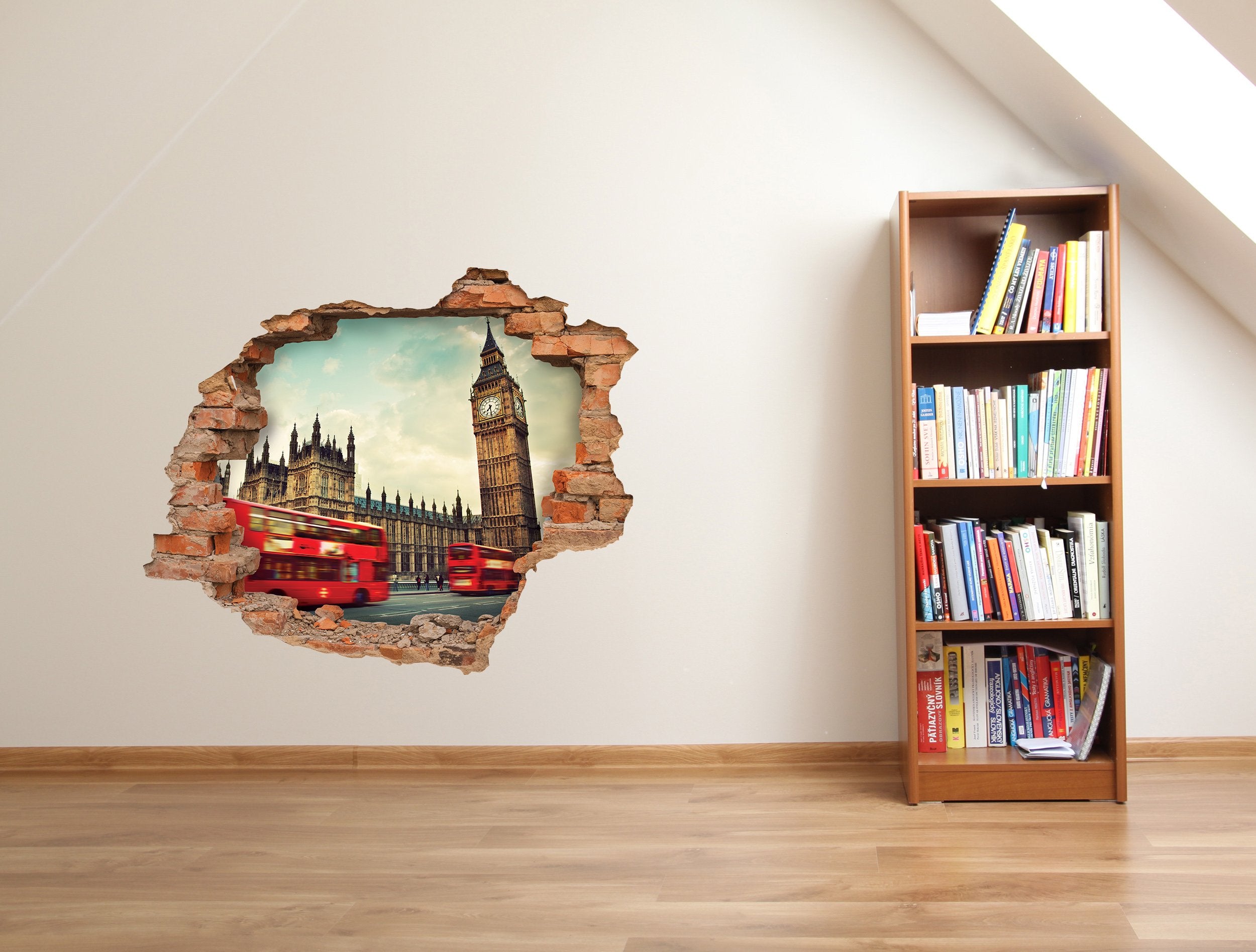 3D Kunst Wandaufkleber London Bus - 3D041