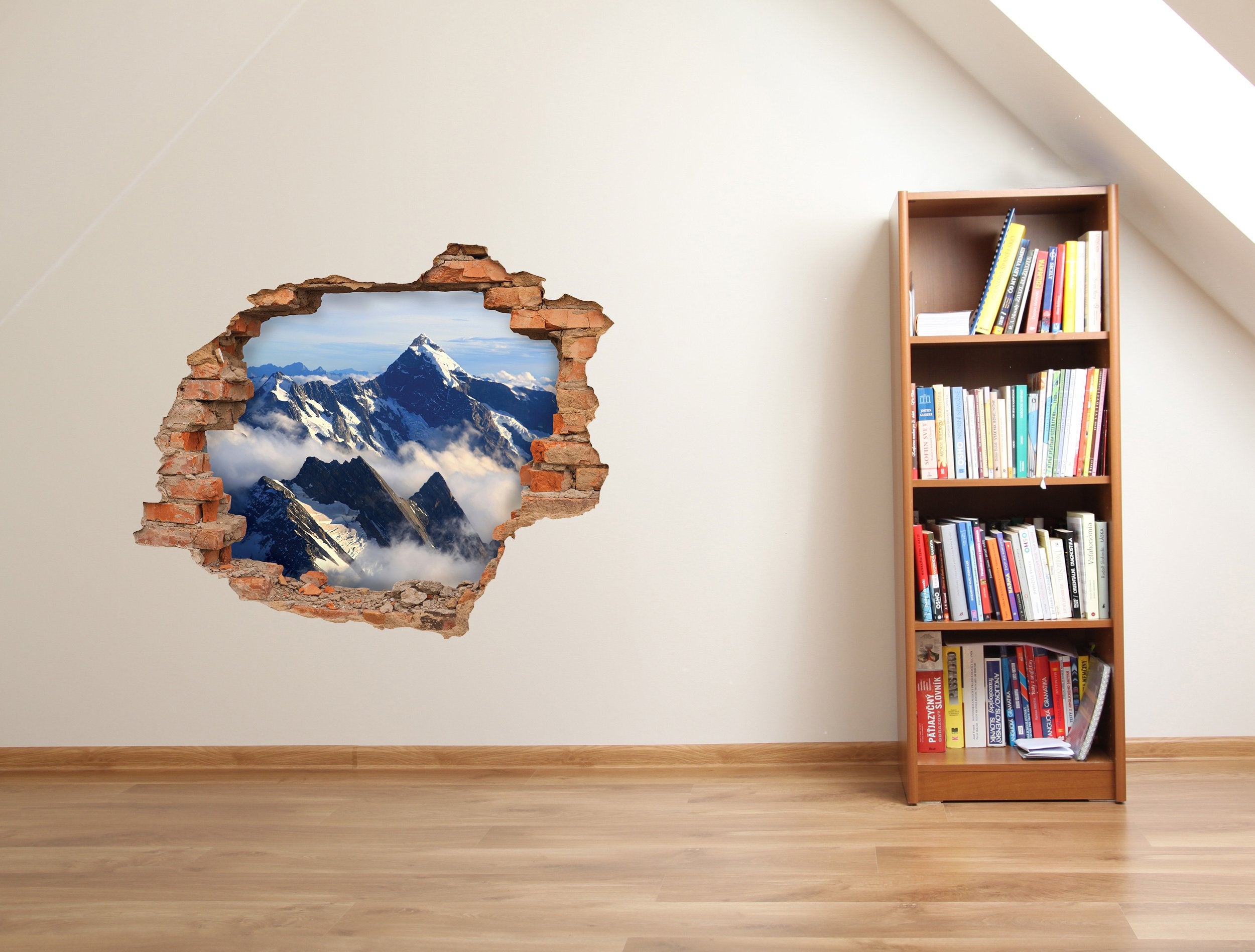 3D Kunst Wandaufkleber Berg - 3D030
