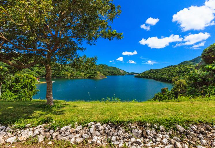PVC Fototapete Lake Cerrillos - ECO Wandbild Selbstklebende Tapete - 3D Vinyl Wandsticker XXL SW433