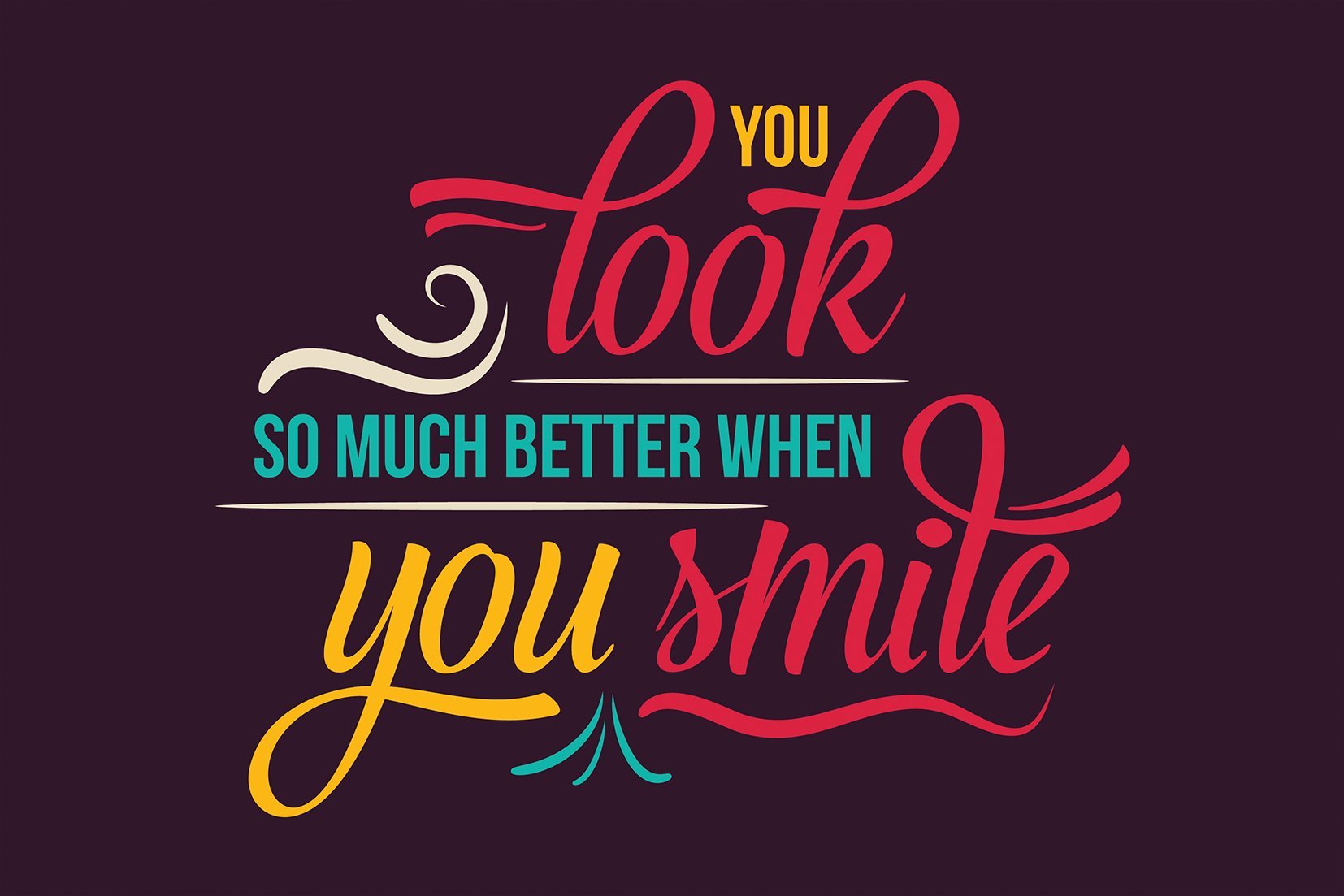 Kunst wand bilder Lächeln - AP077 - life-decor.de