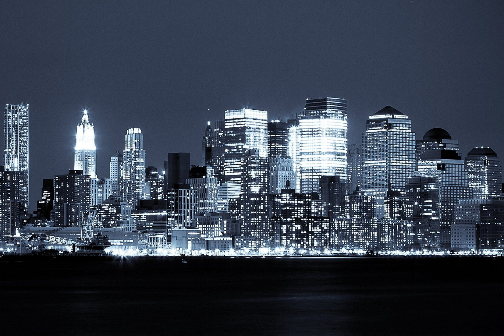 Kunst wand bilder Stadt in der Nacht - AP017 - life-decor.de