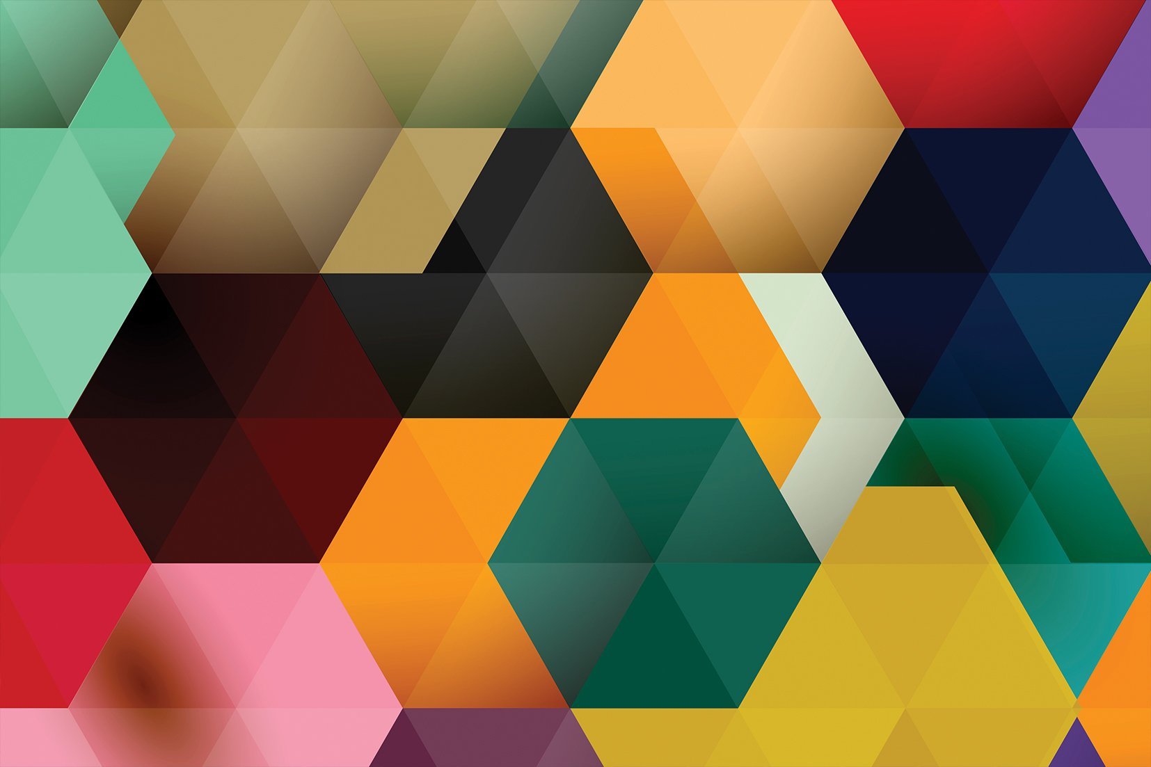 Kunst wand bilder rhomboid - AP057 - life-decor.de