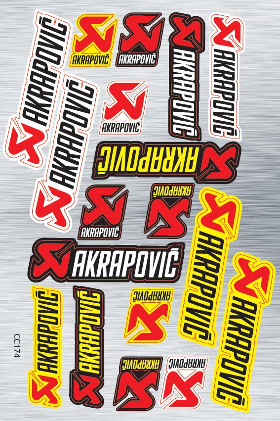 Akrapovic aufkleber für motoren - life-decor.de