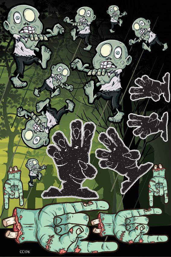 Zombi aufkleber für motoren - life-decor.de