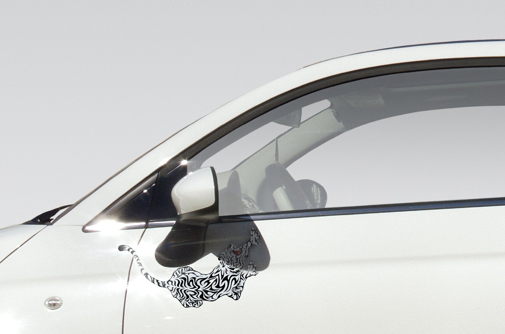 selbstklebender Aufkleber für ein Fahrrad - Tiger - life-decor.de