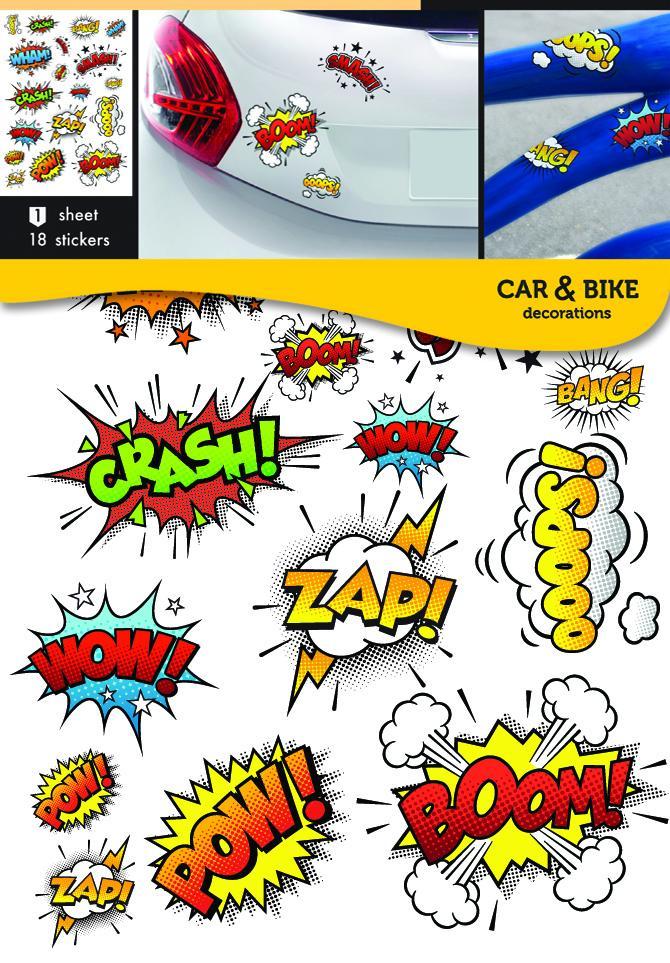 selbstklebender Aufkleber für ein Fahrrad - komischer Ton - life-decor.de