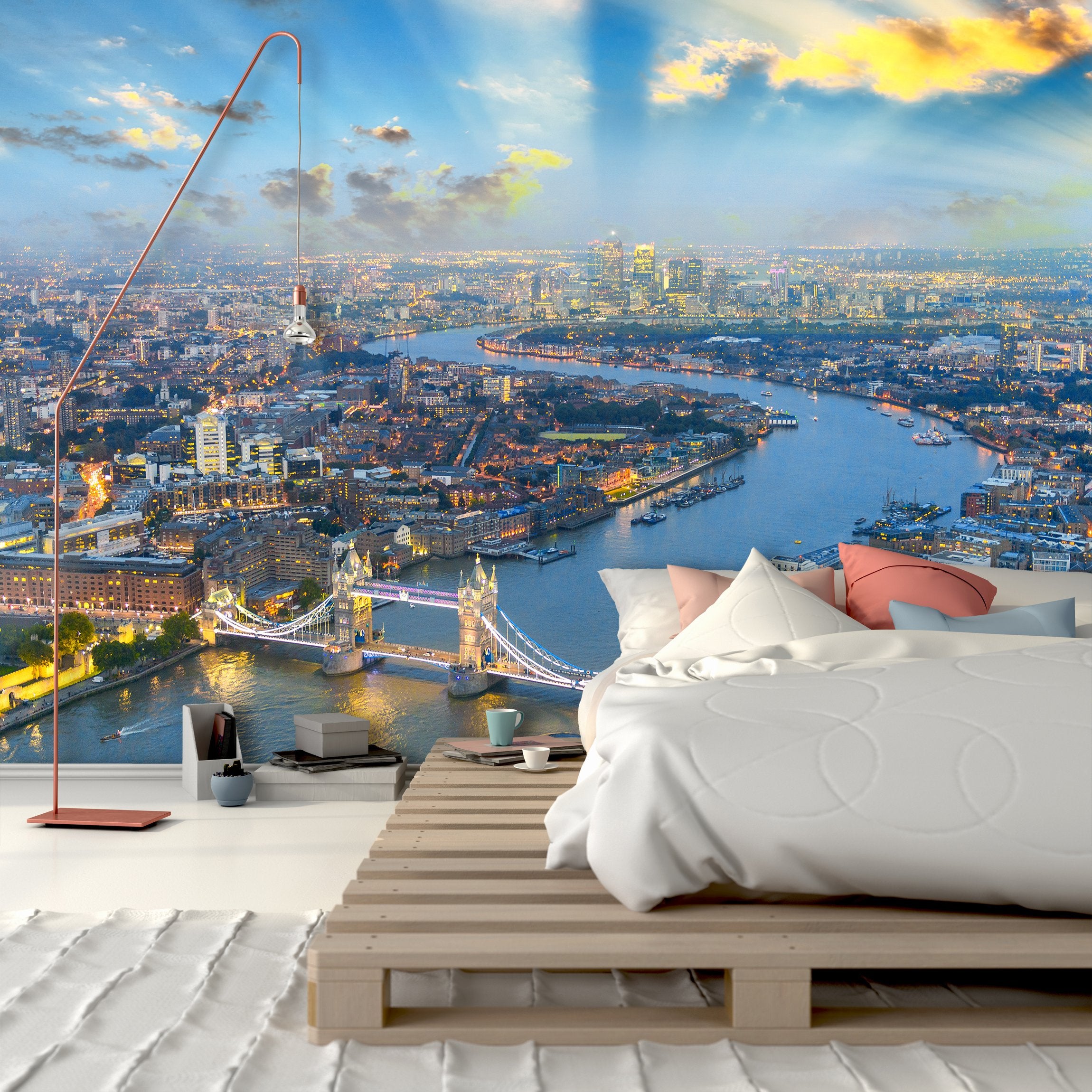 PVC Fototapete Tower Bridge - ECO Wandbild Selbstklebende Tapete - 3D Vinyl Wandsticker XXL SW111