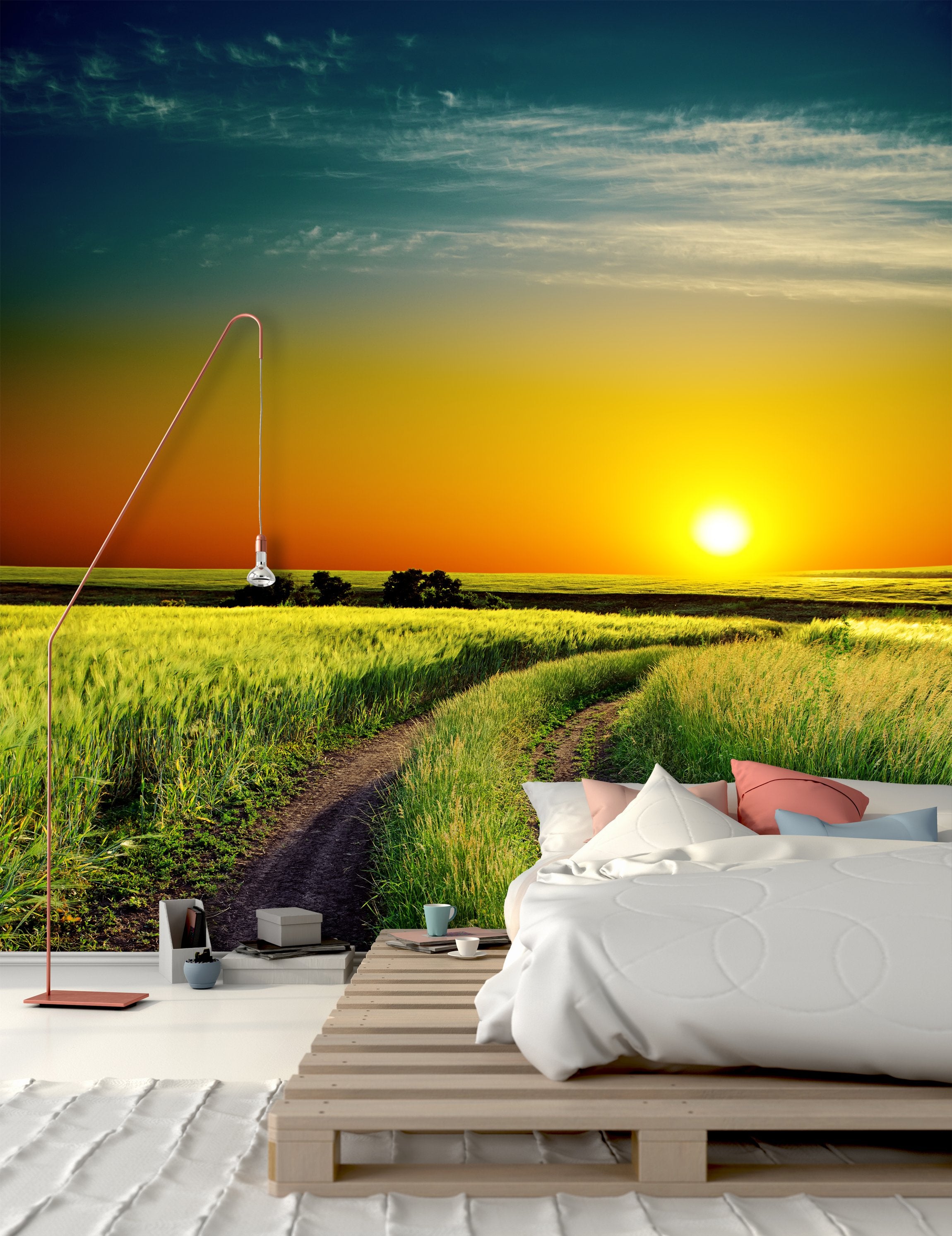 PVC Fototapete Good Sunset - ECO Wandbild Selbstklebende Tapete - 3D Vinyl Wandsticker XXL SW231