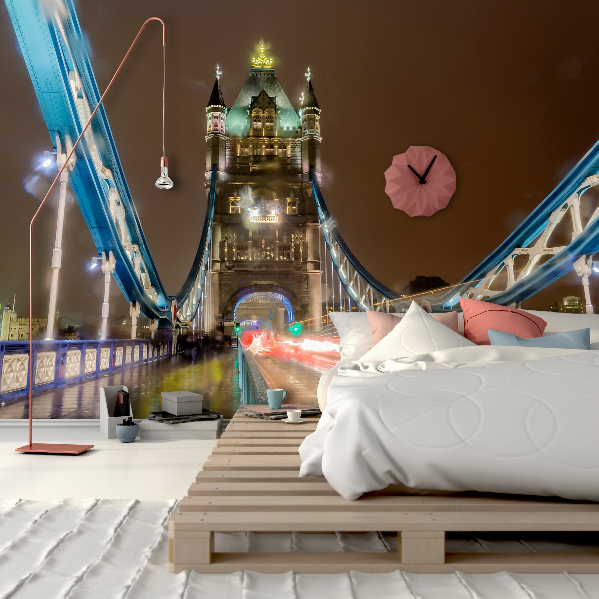 PVC Fototapete Tower Bridge - ECO Wandbild Selbstklebende Tapete - 3D Vinyl Wandsticker XXL SW160