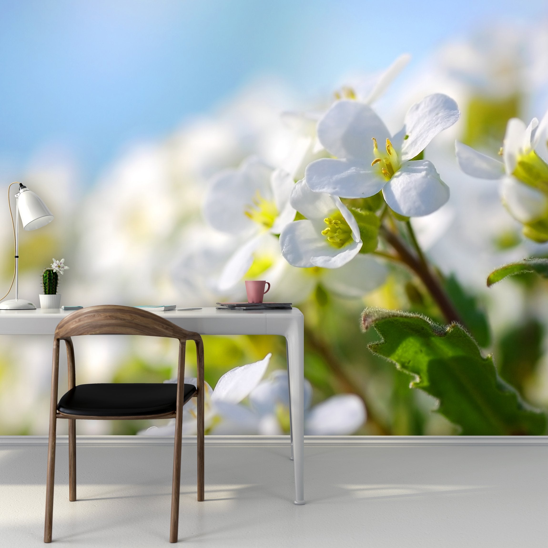 PVC Fototapete Spring Flowers - ECO Wandbild Selbstklebende Tapete - 3D Vinyl Wandsticker XXL SW156