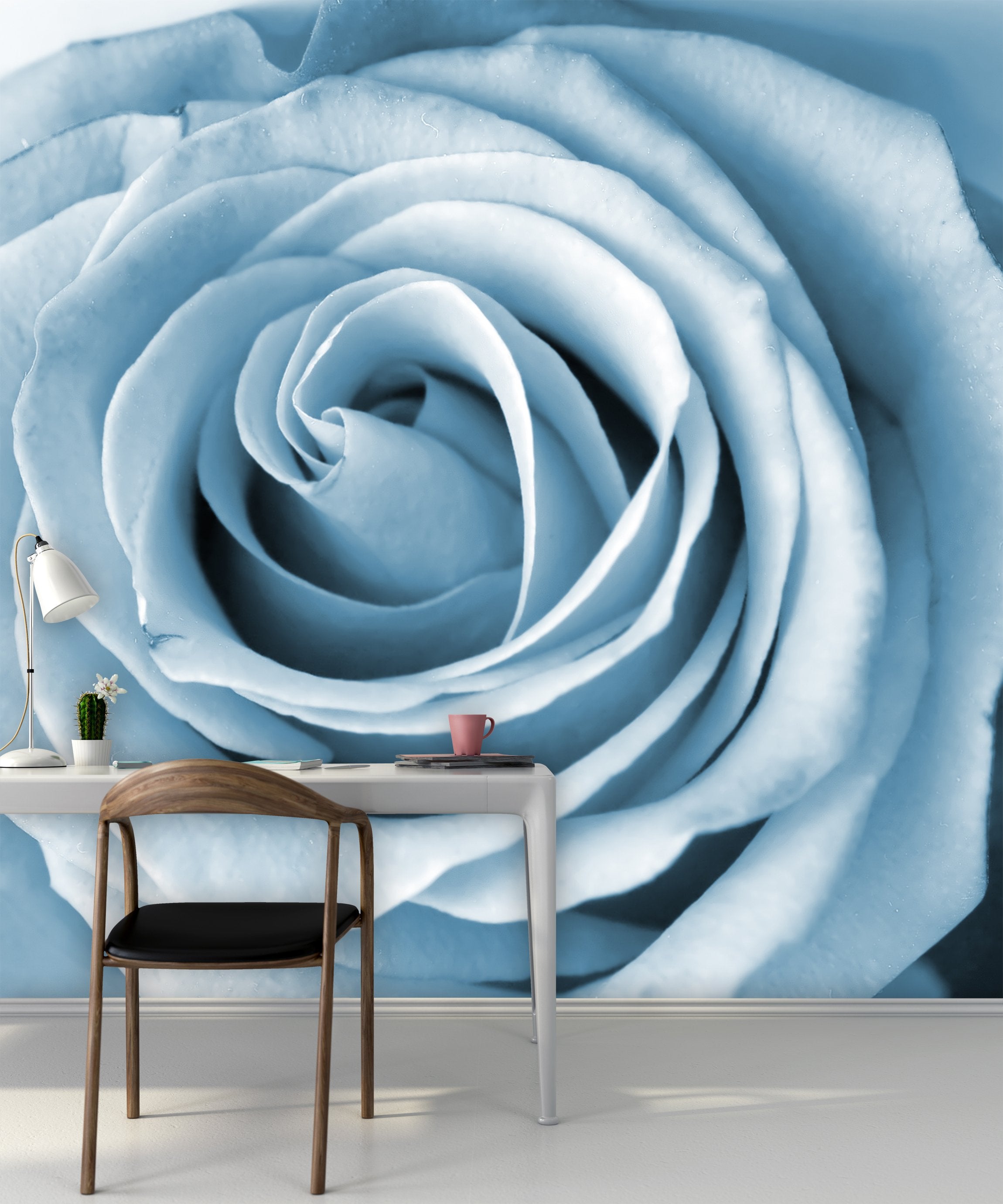 PVC Fototapete Rose – ECO Wandbild Selbstklebende Tapete – 3D Vinyl Wandsticker XXL SW256 - life-decor.de