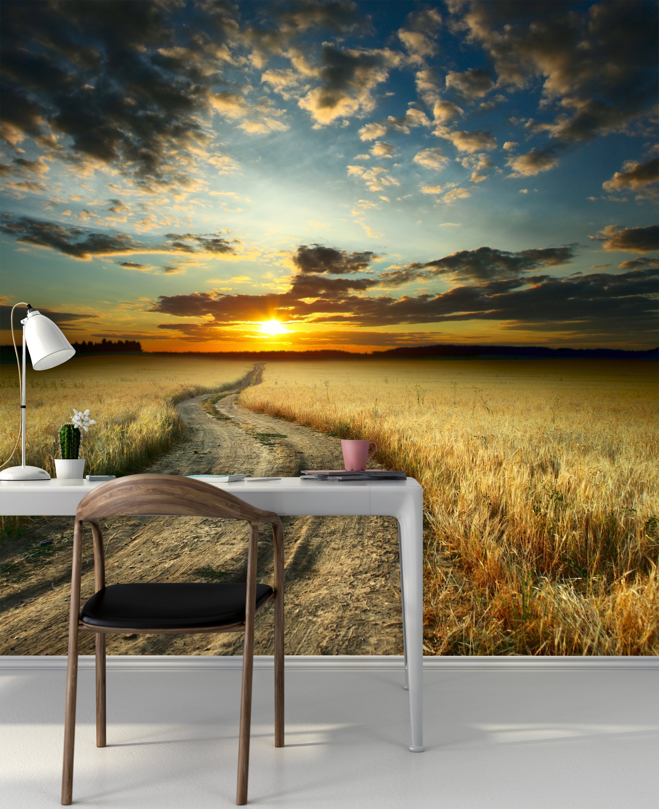 PVC Fototapete Road – ECO Wandbild Selbstklebende Tapete – 3D Vinyl Wandsticker XXL SW245 - life-decor.de