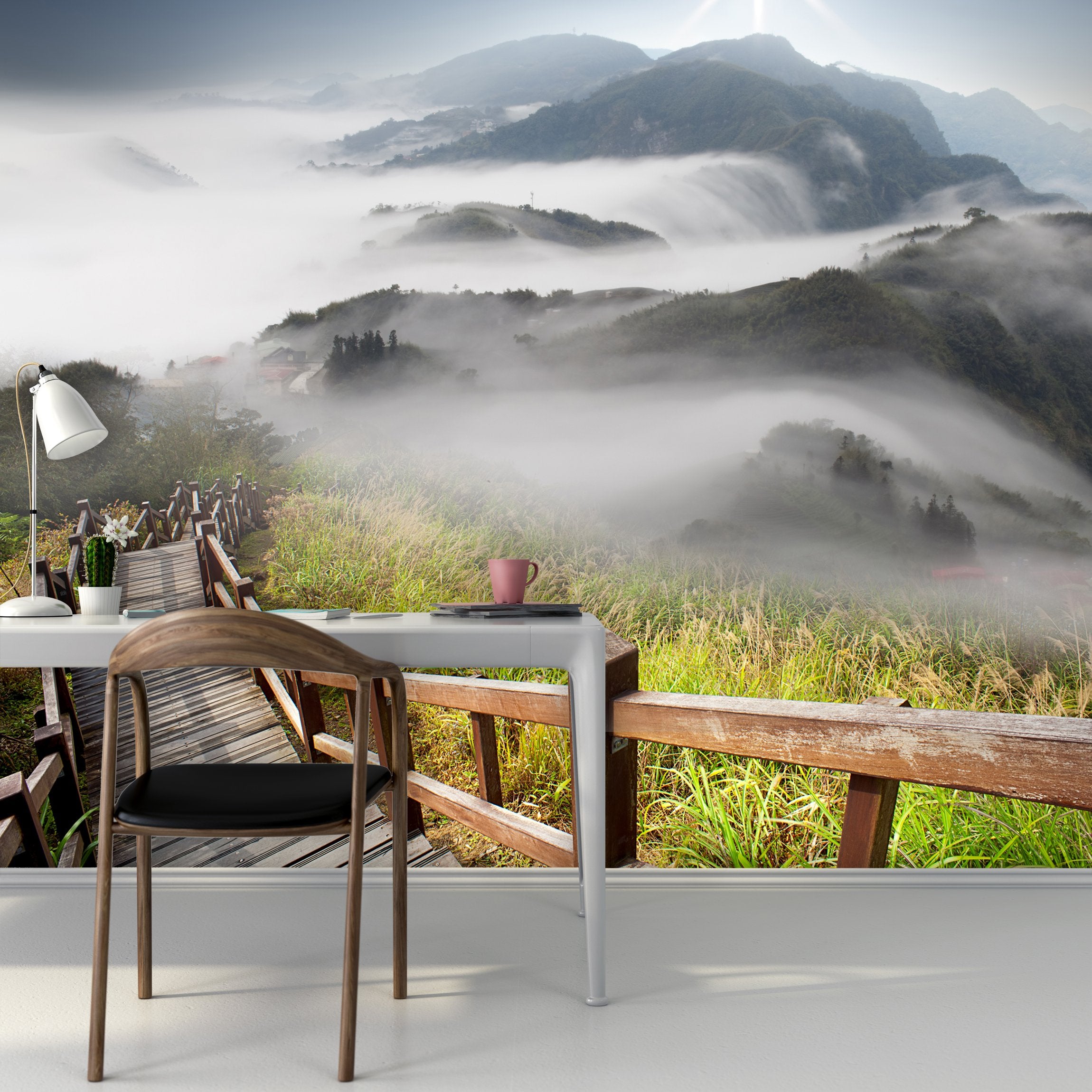 PVC Fototapete Dramatic Clouds - ECO Wandbild Selbstklebende Tapete - 3D Vinyl Wandsticker XXL SW049