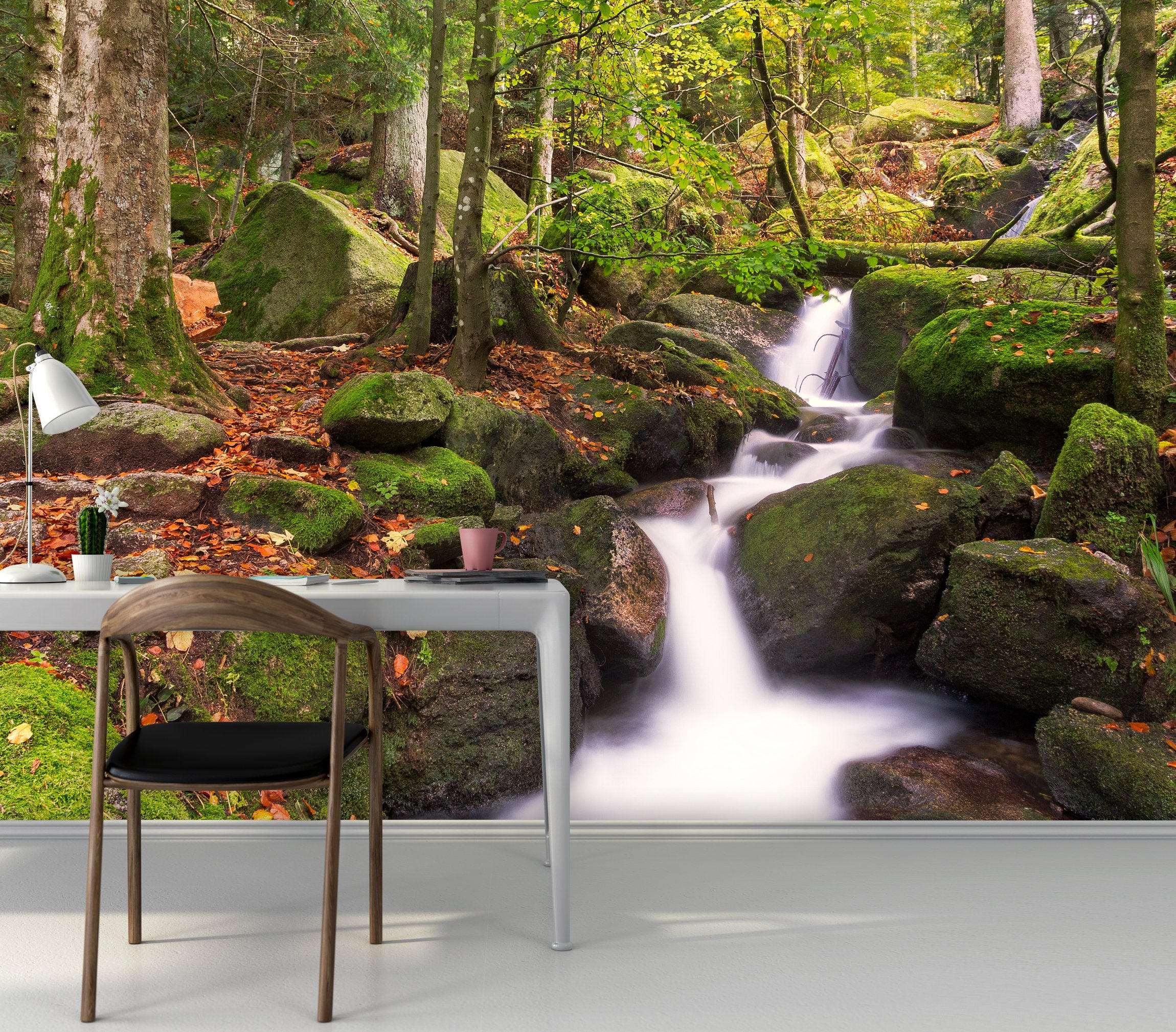 PVC Fototapete Black Forest - ECO Wandbild Selbstklebende Tapete - 3D Vinyl Wandsticker XXL SW135