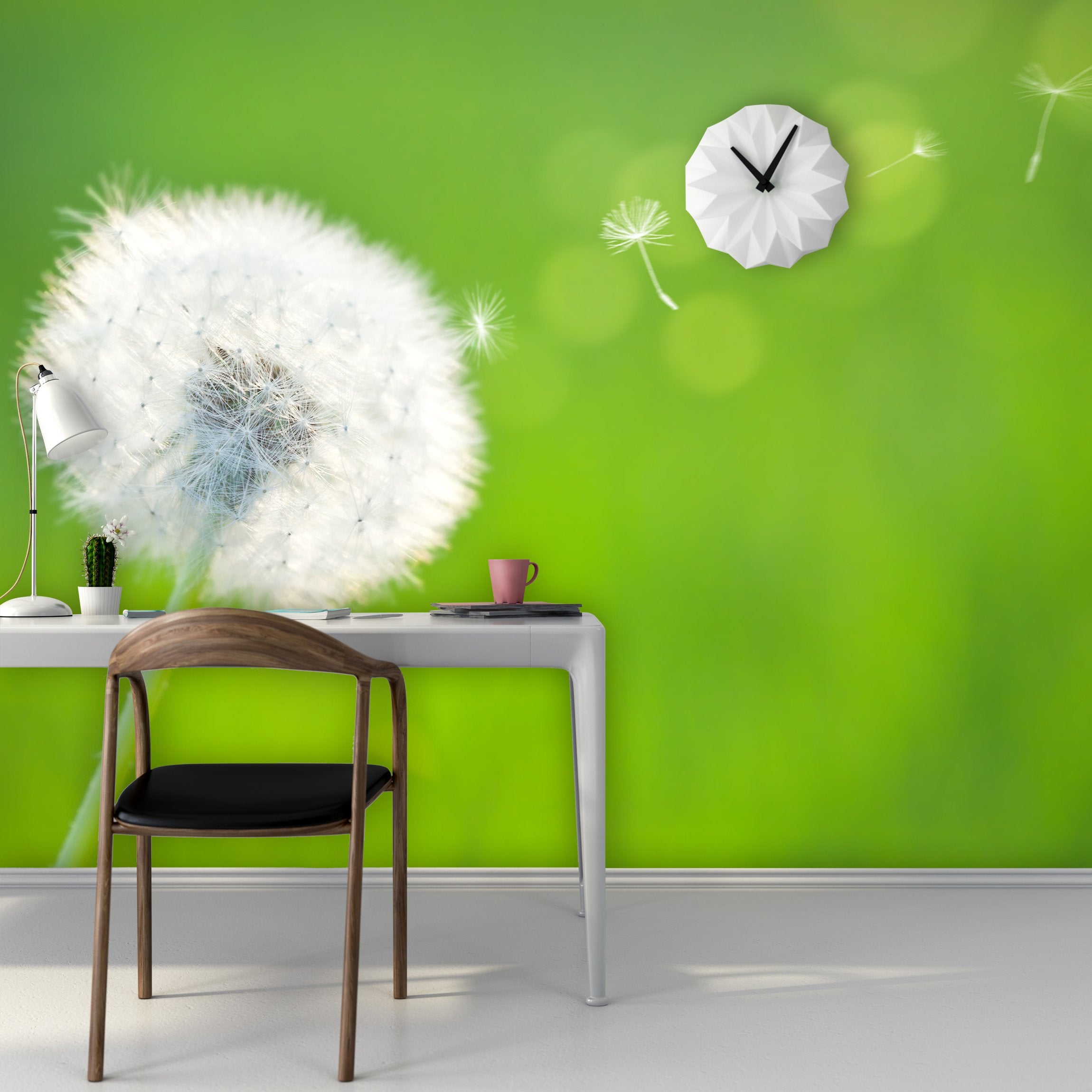 PVC Fototapete Spring Dandelion - ECO Wandbild Selbstklebende Tapete - 3D Vinyl Wandsticker XXL SW072