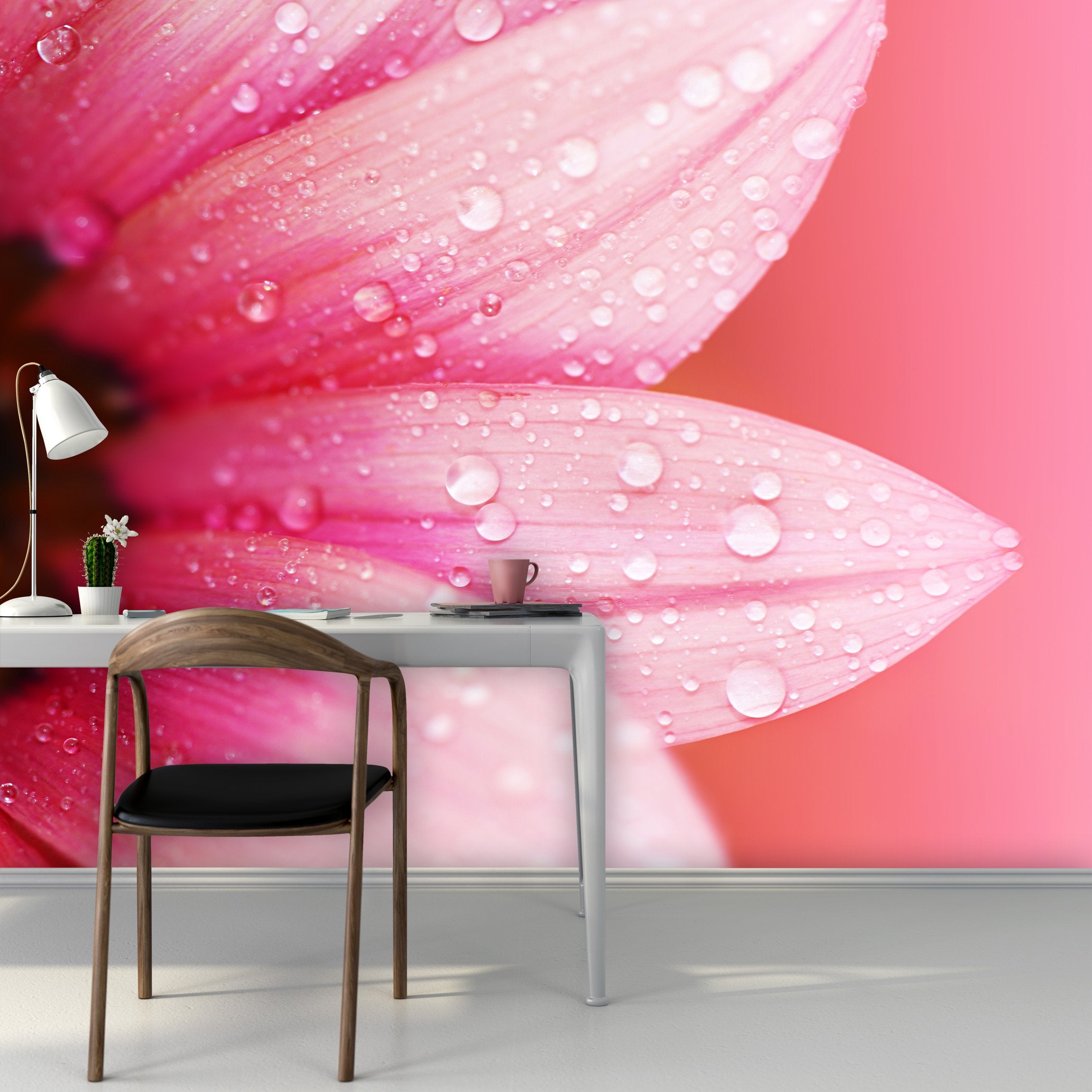 PVC Fototapete Abstract Flower - ECO Wandbild Selbstklebende Tapete - 3D Vinyl Wandsticker XXL SW264