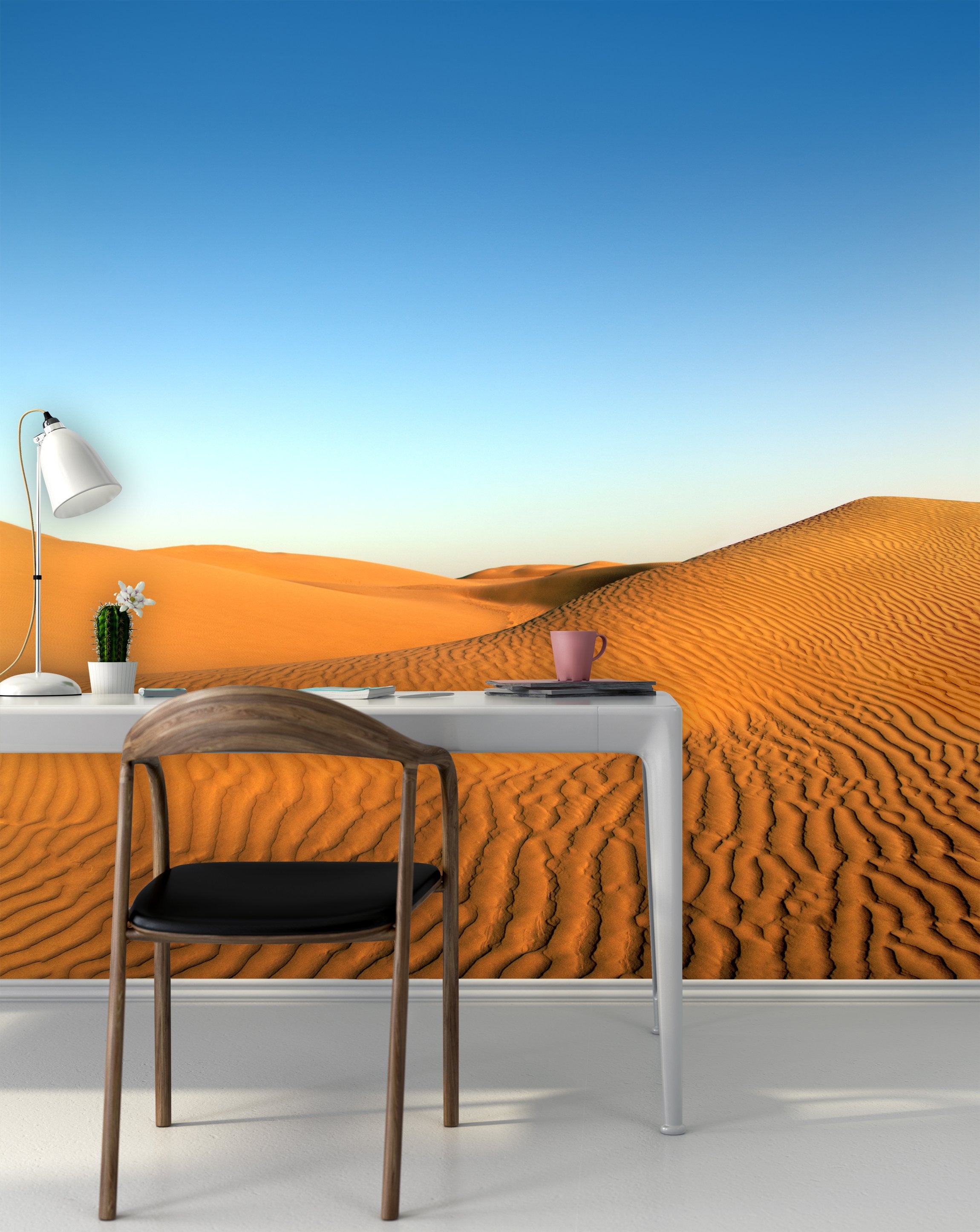 PVC Fototapete Evening Desert - ECO Wandbild Selbstklebende Tapete - 3D Vinyl Wandsticker XXL SW299