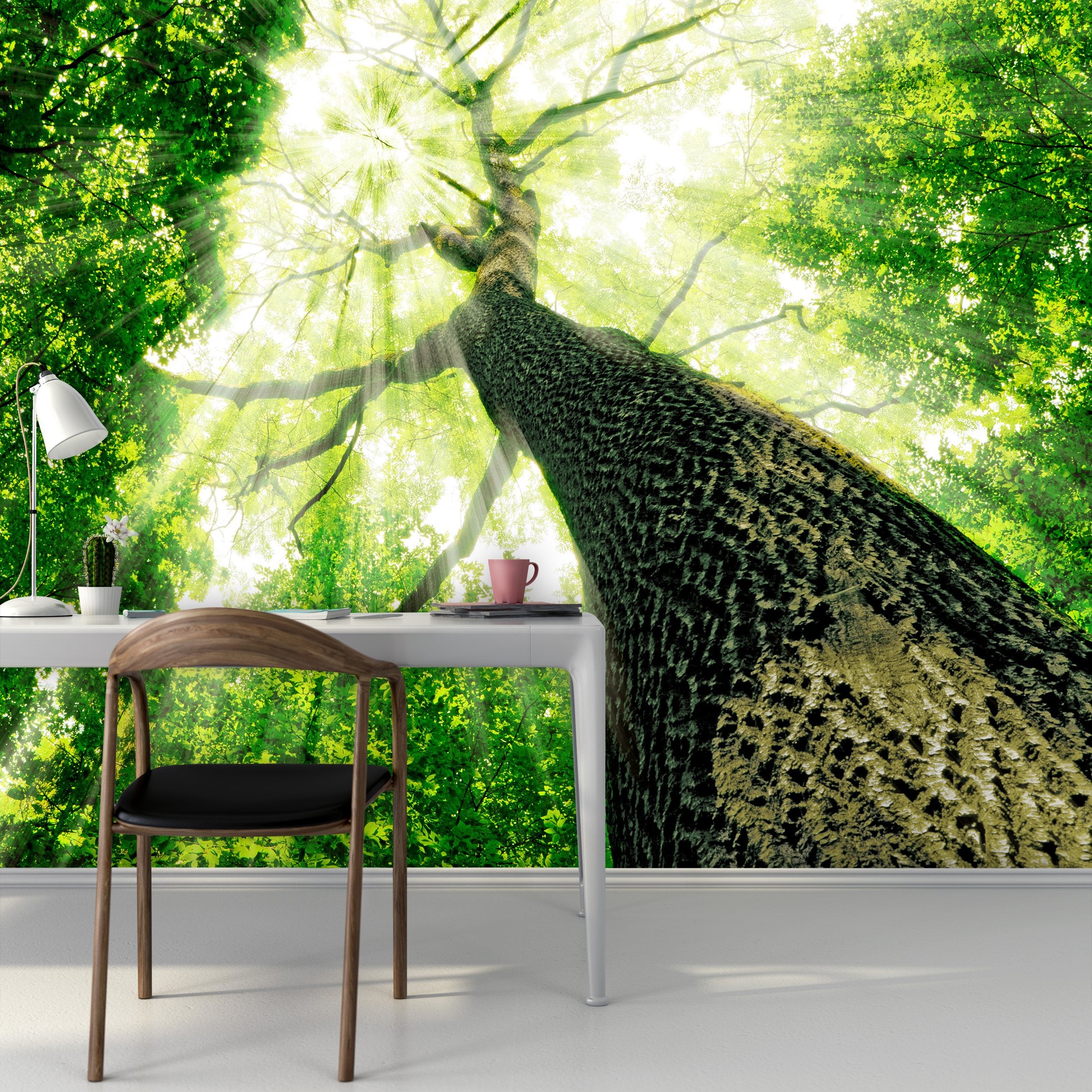 PVC Fototapete Forest - ECO Wandbild Selbstklebende Tapete - 3D Vinyl Wandsticker XXL SW119