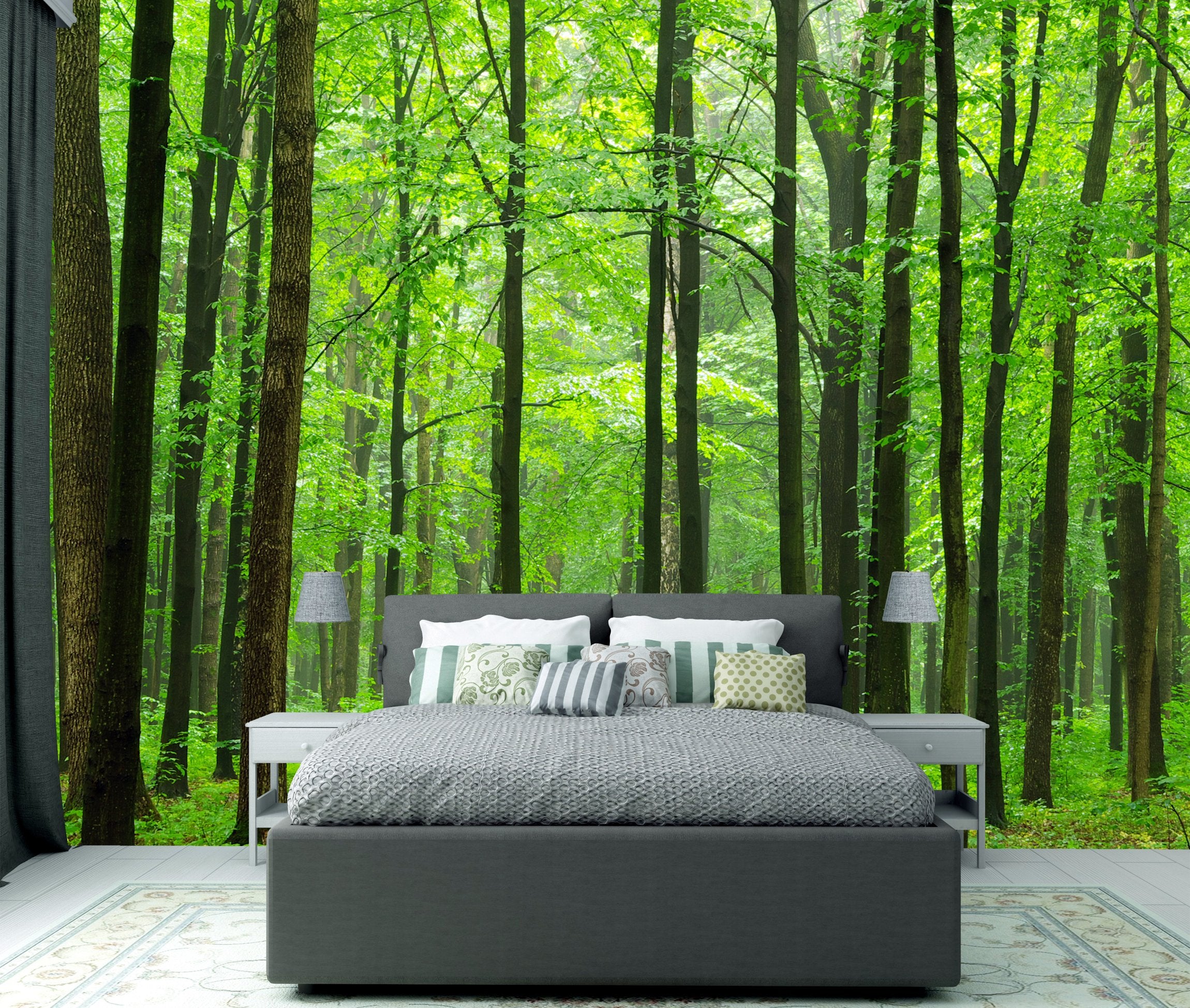 PVC Fototapete Forest - ECO Wandbild Selbstklebende Tapete - 3D Vinyl Wandsticker XXL SW228