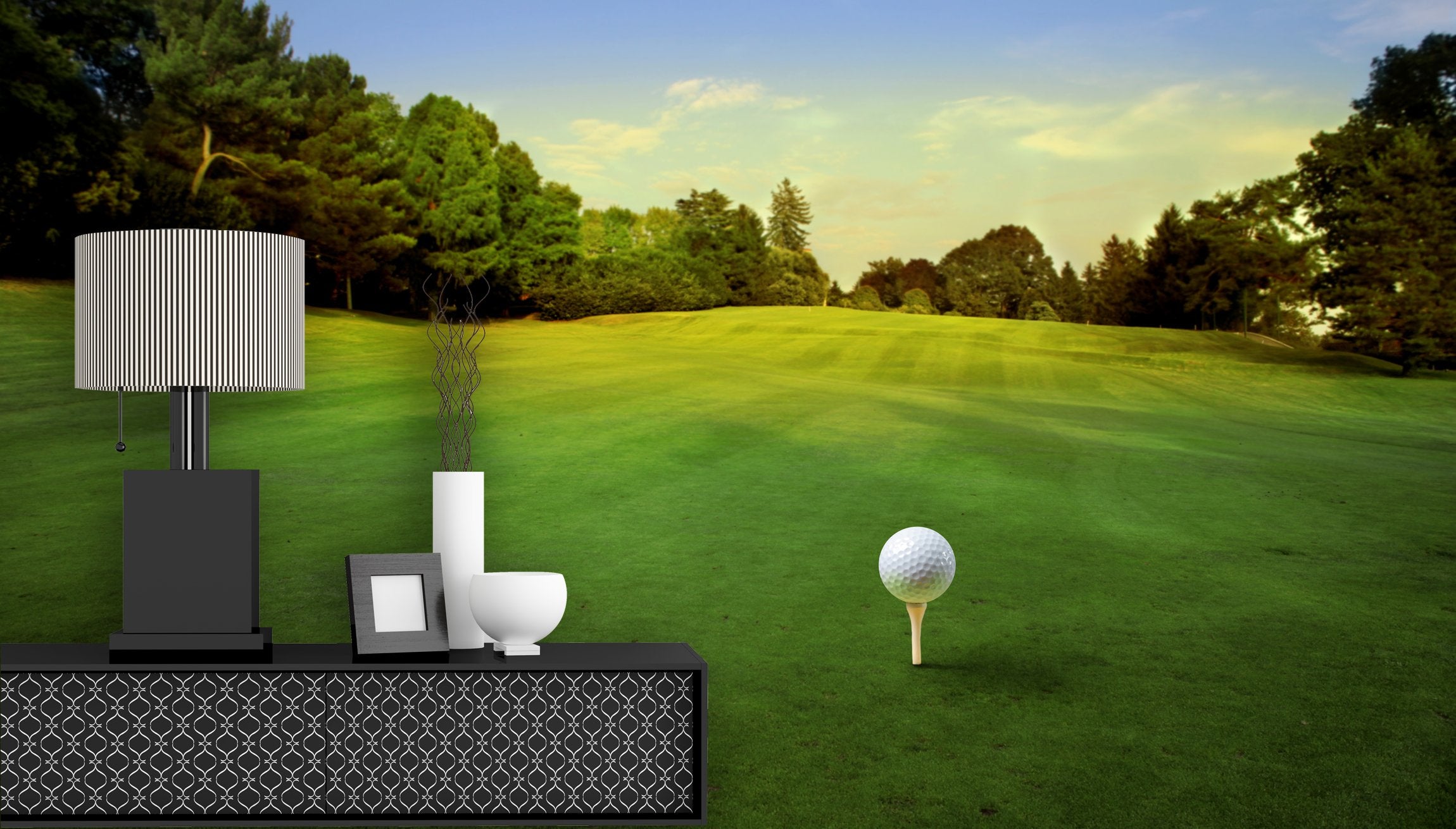 PVC Fototapete Golf - ECO Wandbild Selbstklebende Tapete - 3D Vinyl Wandsticker XXL SW175