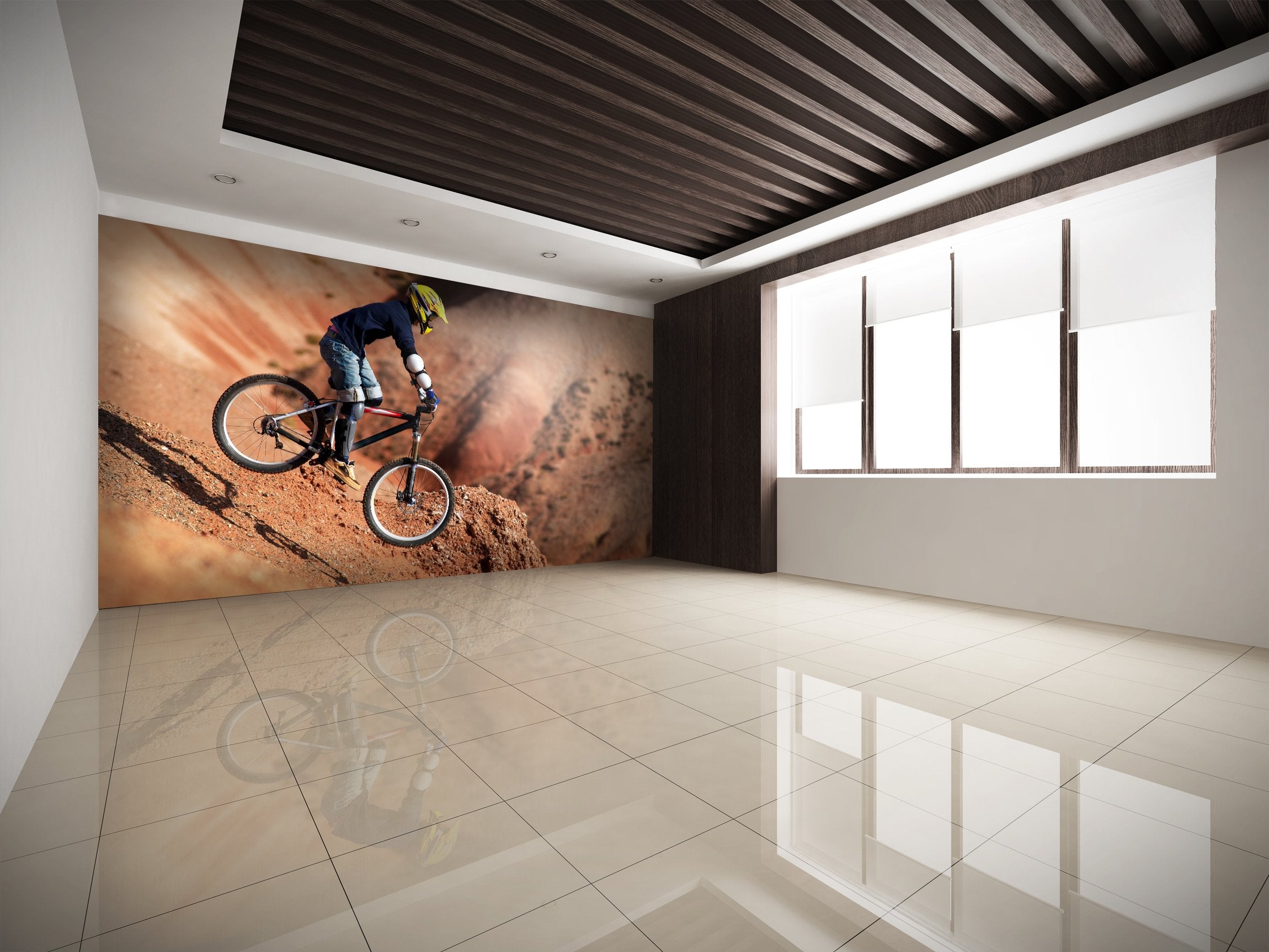 PVC Fototapete Extreme Sports - ECO Wandbild Selbstklebende Tapete - 3D Vinyl Wandsticker XXL SW173