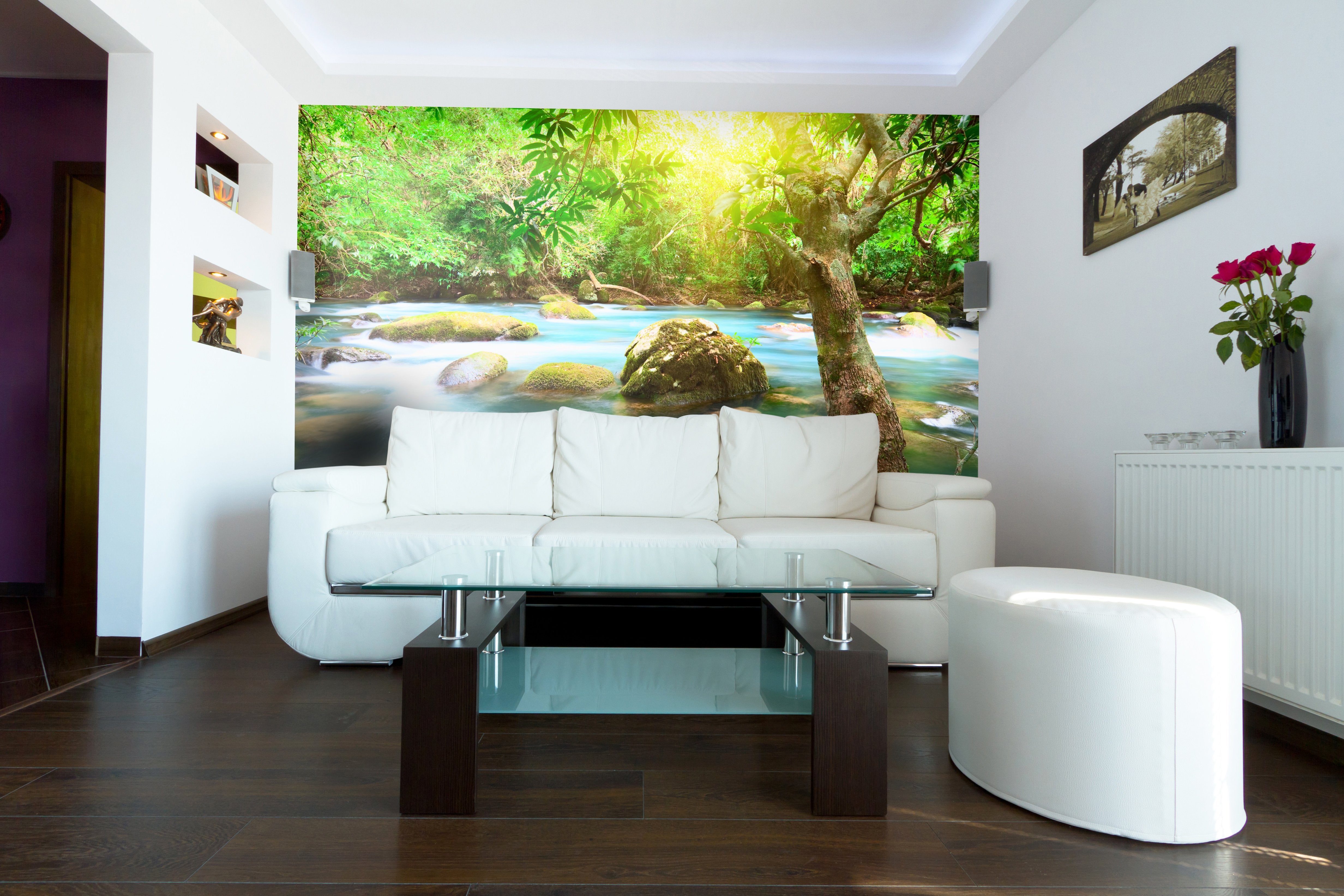 PVC Fototapete Stream - ECO Wandbild Selbstklebende Tapete - 3D Vinyl Wandsticker XXL SW010