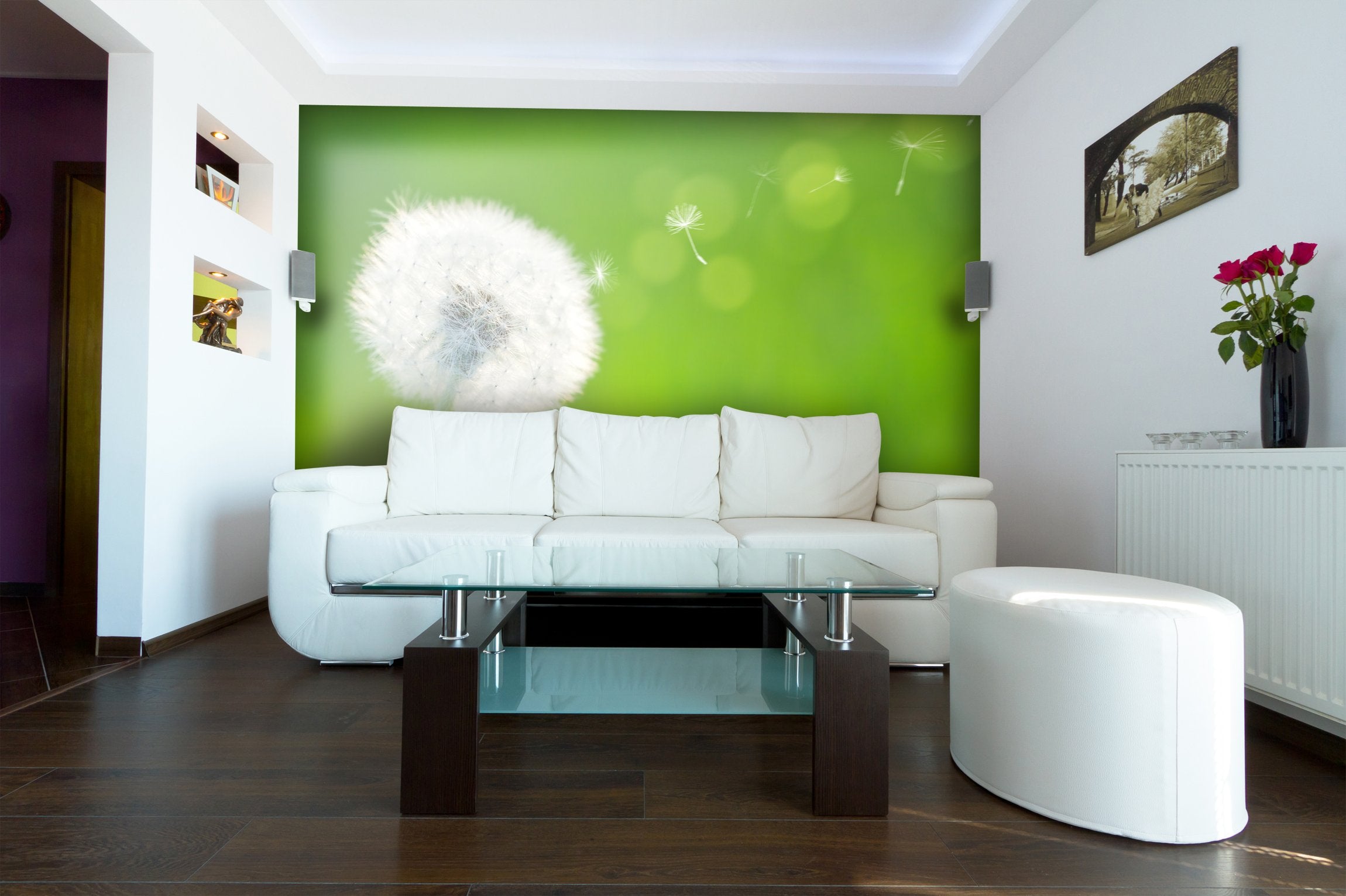 PVC Fototapete Spring Dandelion - ECO Wandbild Selbstklebende Tapete - 3D Vinyl Wandsticker XXL SW072