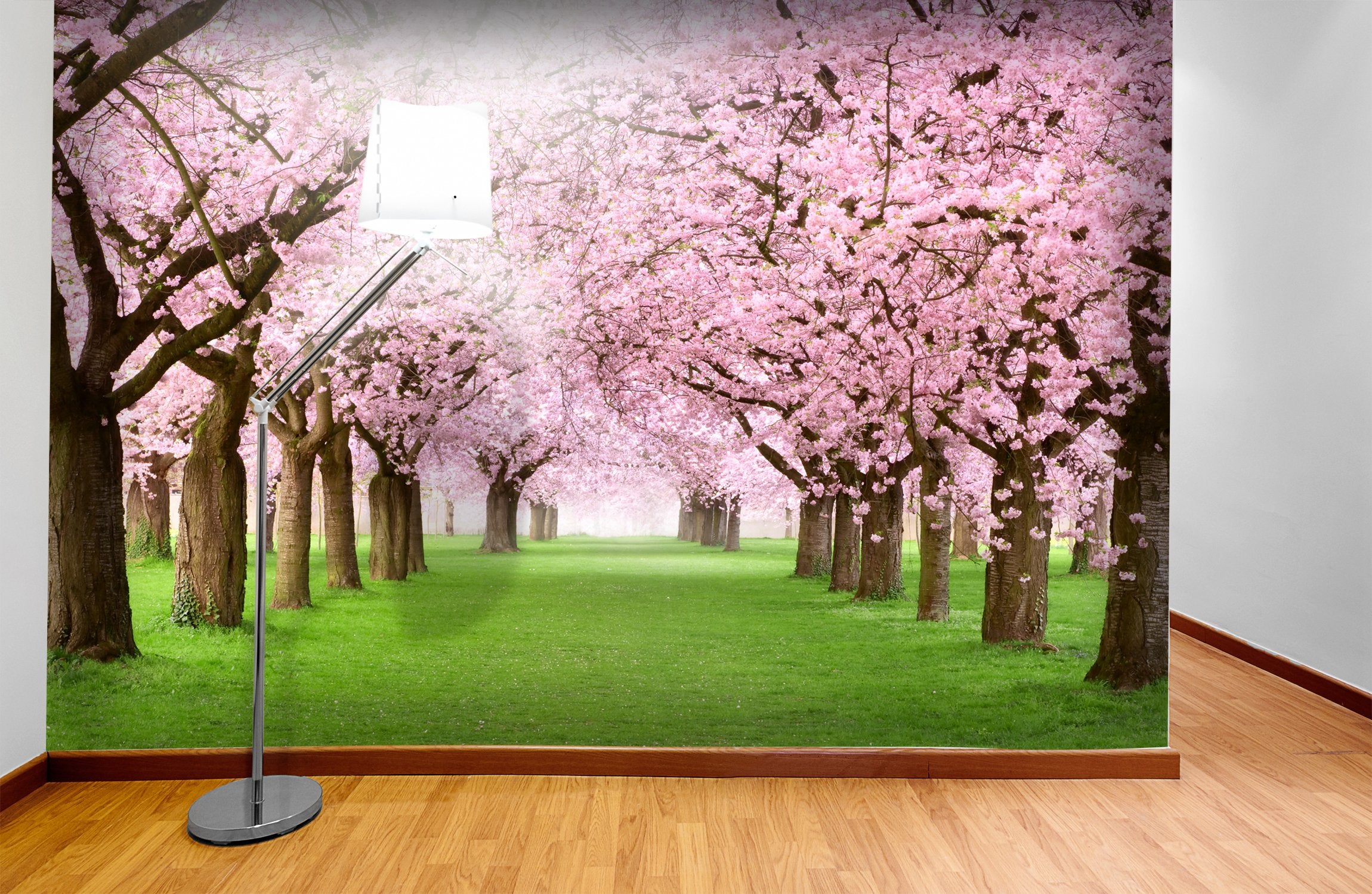 PVC Fototapete Cherry Trees - ECO Wandbild Selbstklebende Tapete - 3D Vinyl Wandsticker XXL SW019