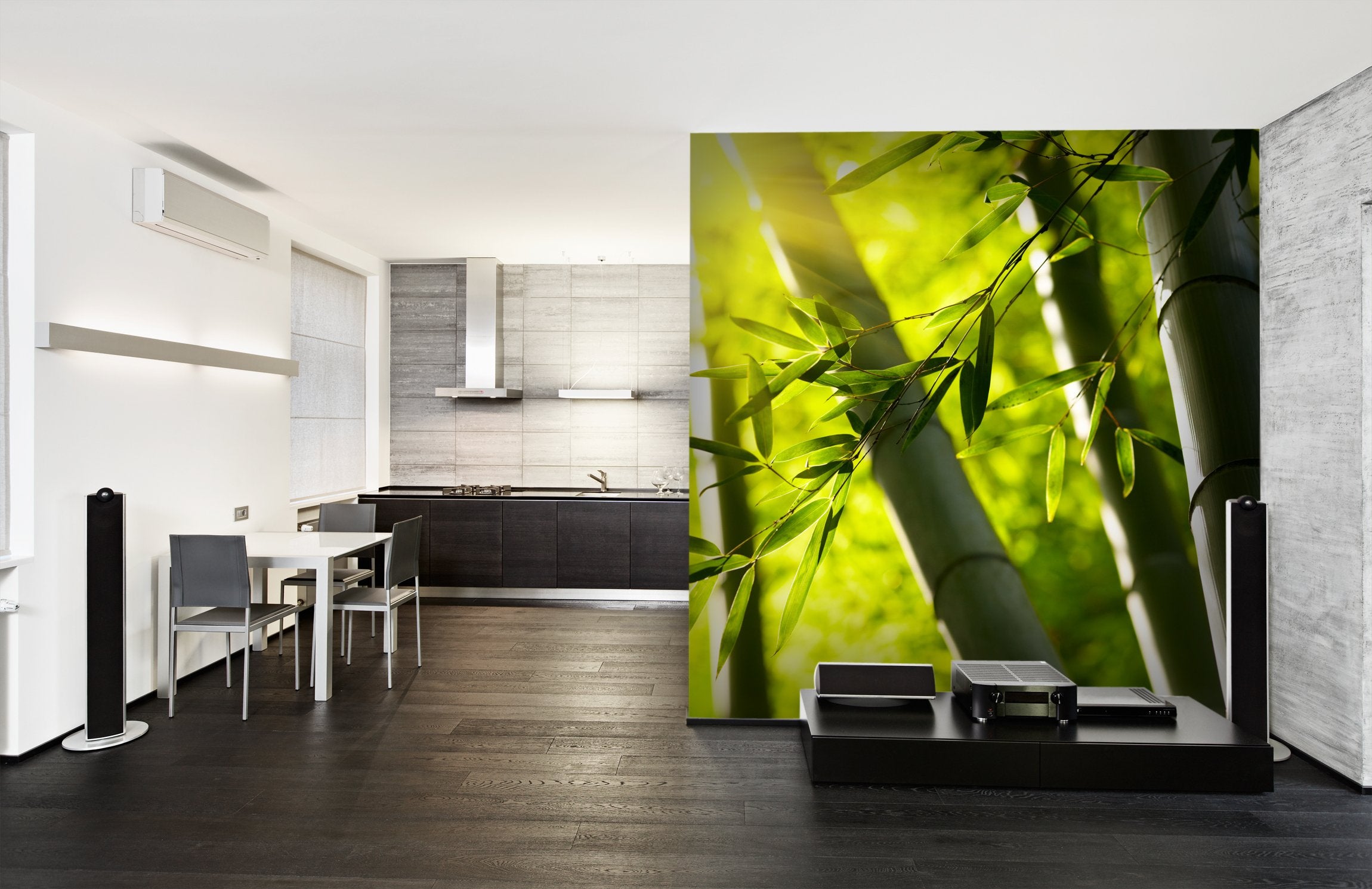 PVC Fototapete Bamboo Forest - ECO Wandbild Selbstklebende Tapete - 3D Vinyl Wandsticker XXL SW085