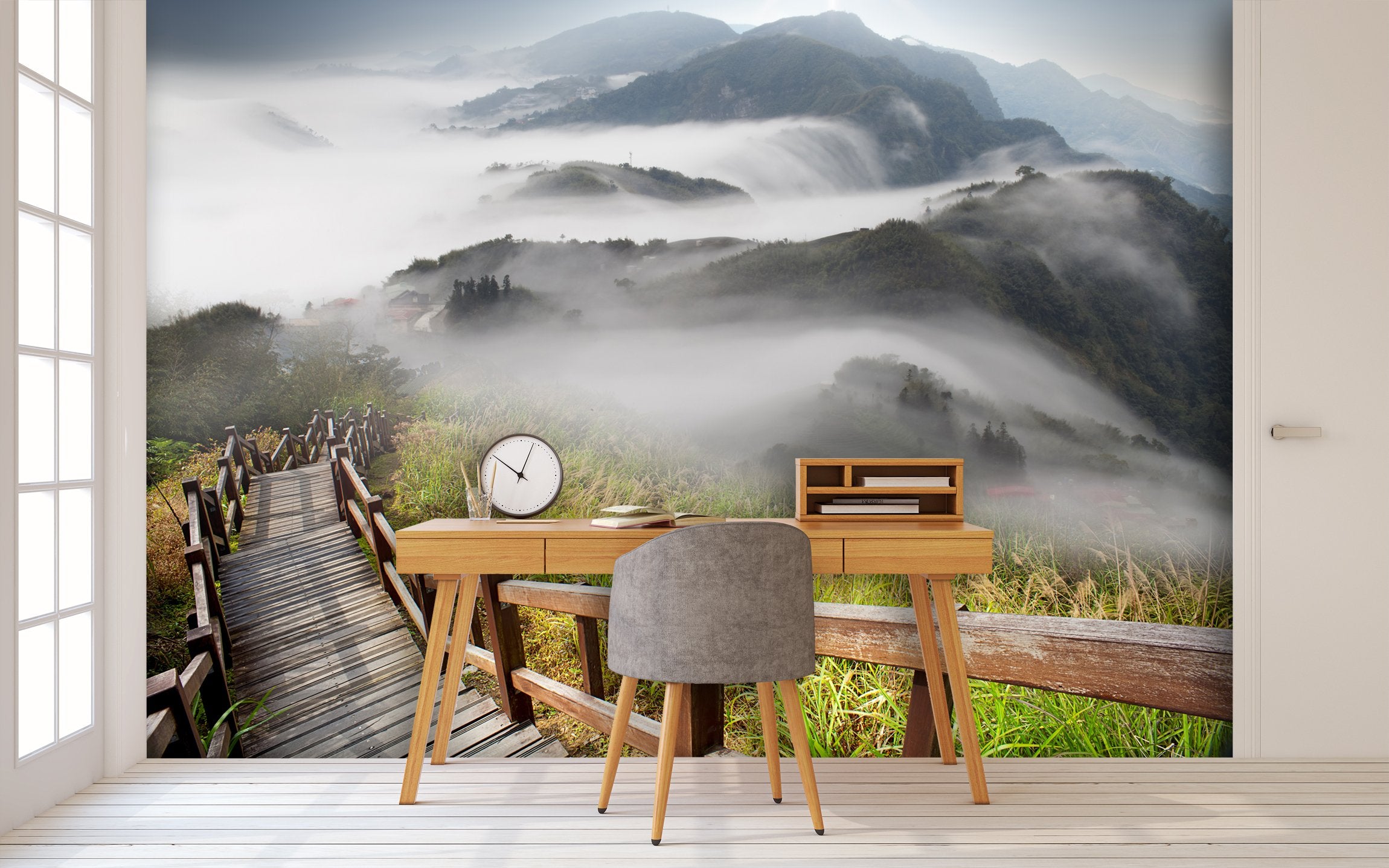PVC Fototapete Dramatic Clouds - ECO Wandbild Selbstklebende Tapete - 3D Vinyl Wandsticker XXL SW049