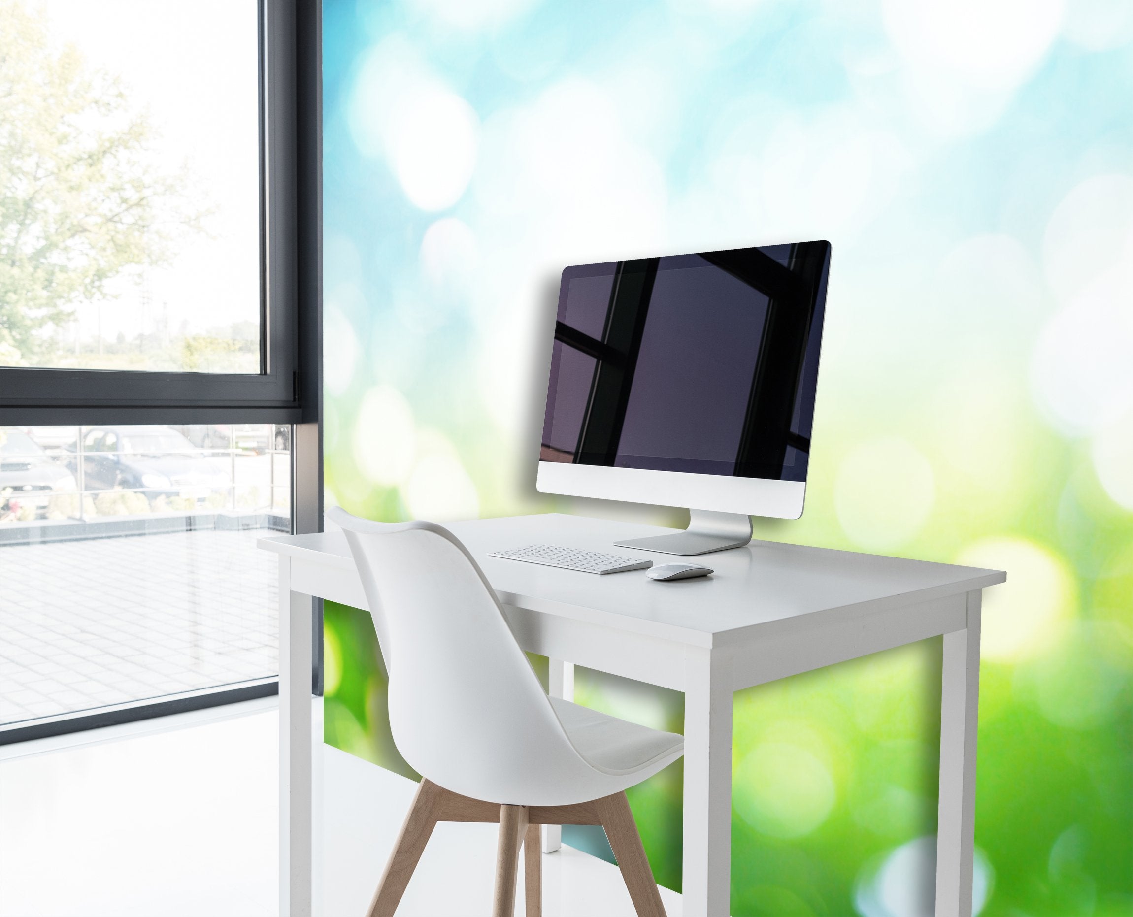 PVC Fototapete Nature Blur – ECO Wandbild Selbstklebende Tapete – 3D Vinyl Wandsticker XXL SW242 - life-decor.de